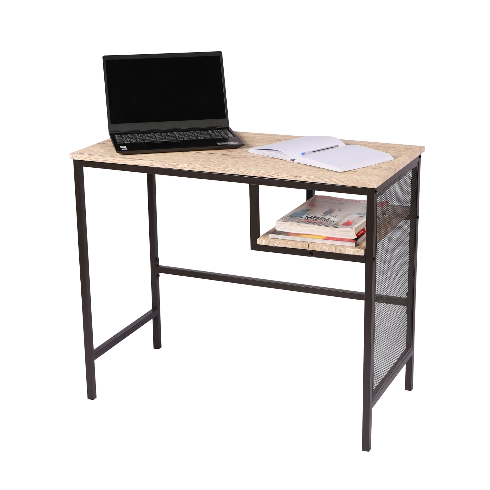 Escritorio de aglomerado de madera (MDF) Badok 90x45x75cm