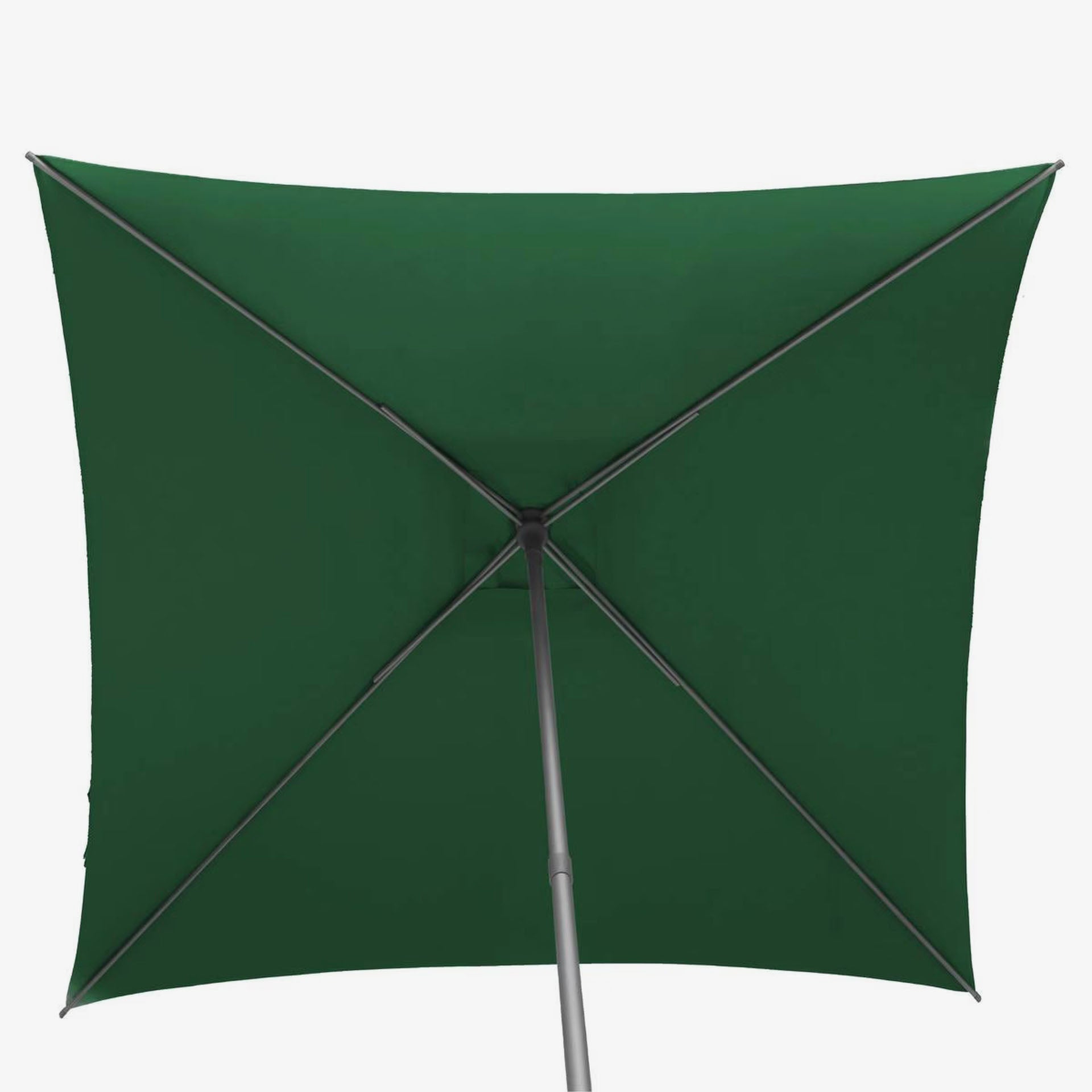 Parasol de acero inoxidable verde Sena 250x250cm