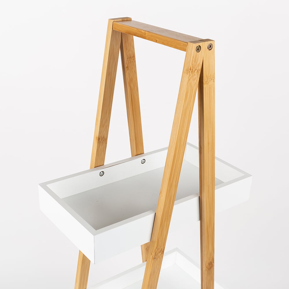 Estanter&iacute;a de bamb&uacute; con 3 estantes 30x18x82cm