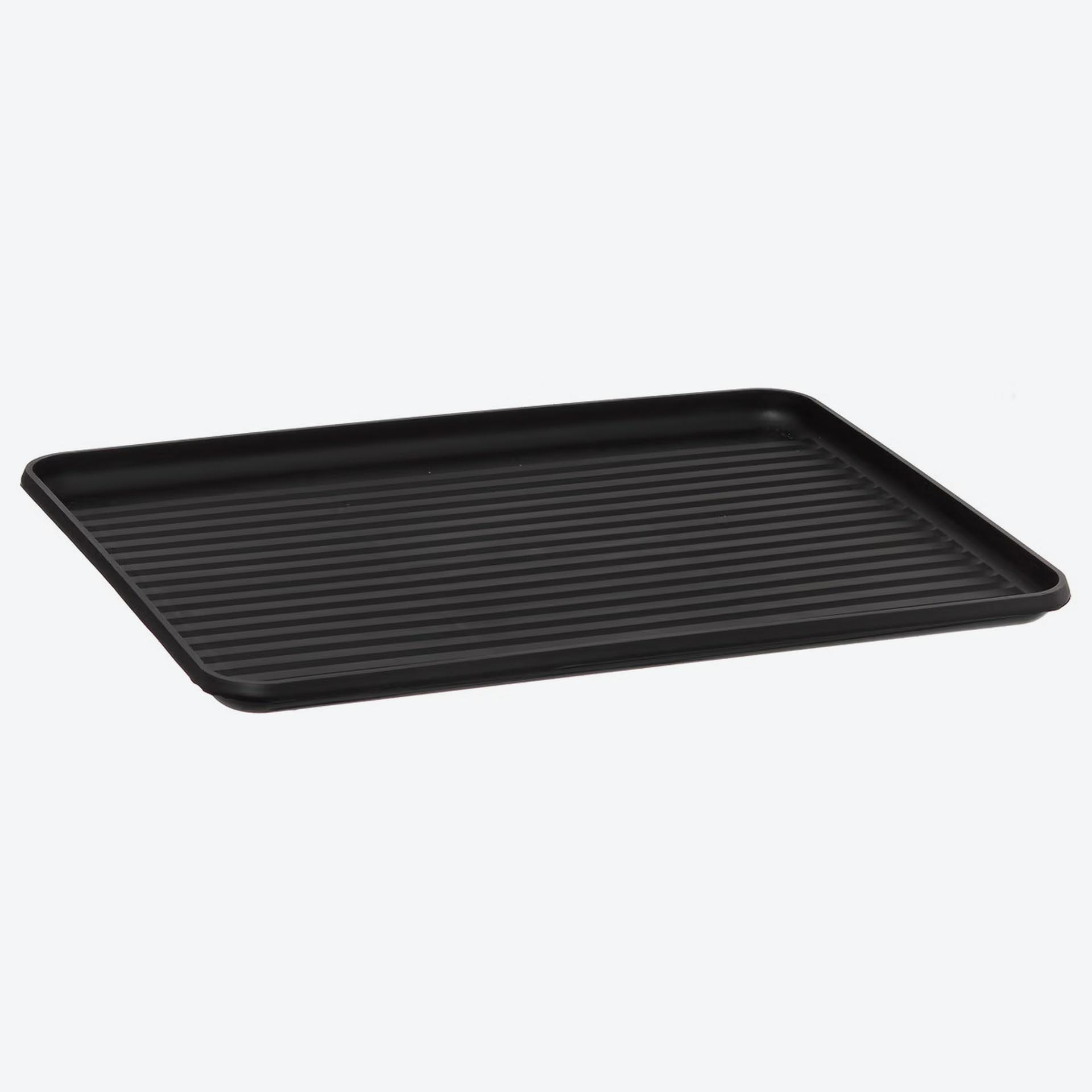 Escurreplatos 1 nivel Blackwood de metal negro 43,5x32,5x18,5cm
