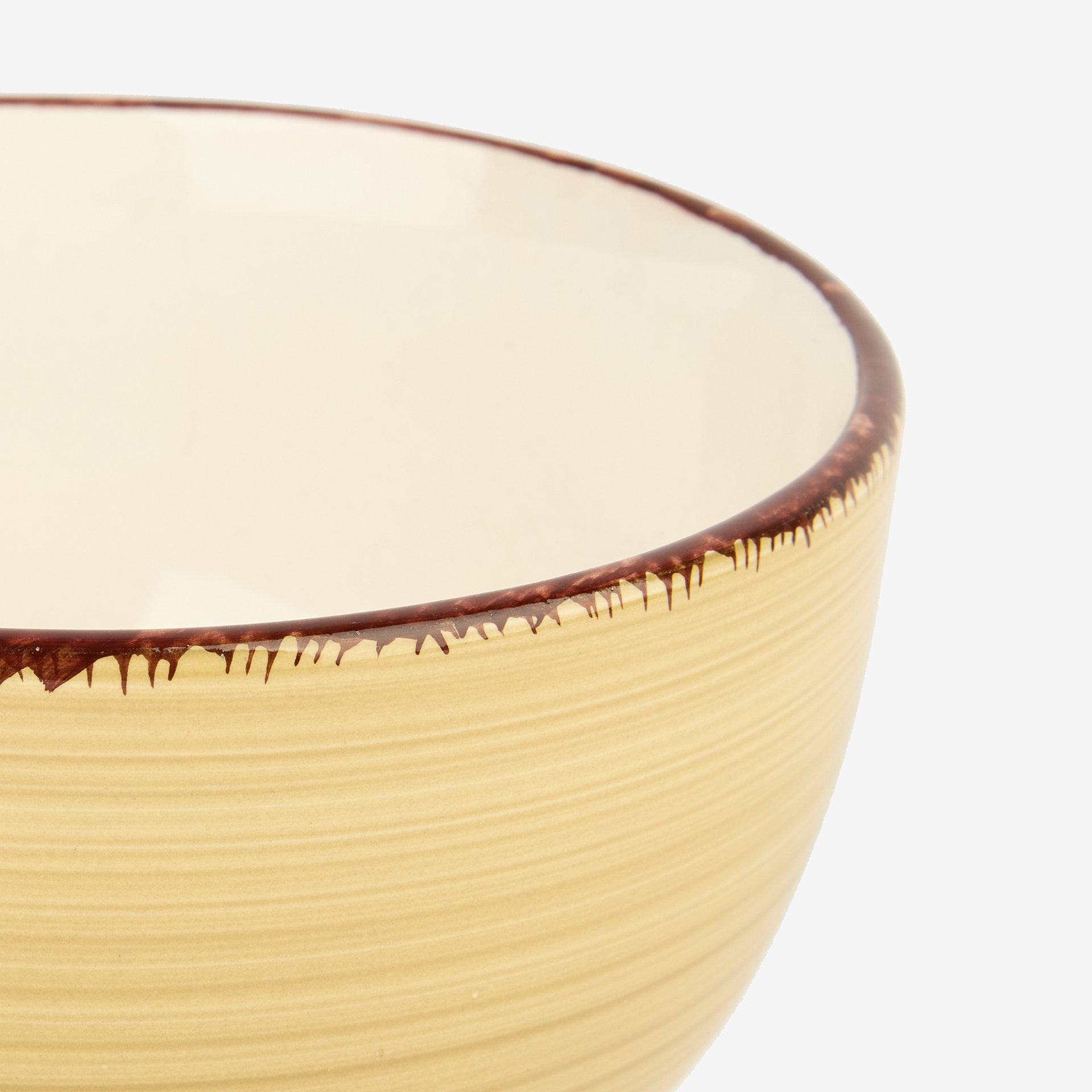 Bol de gres beige Bernal Ø14x8cm 65cl