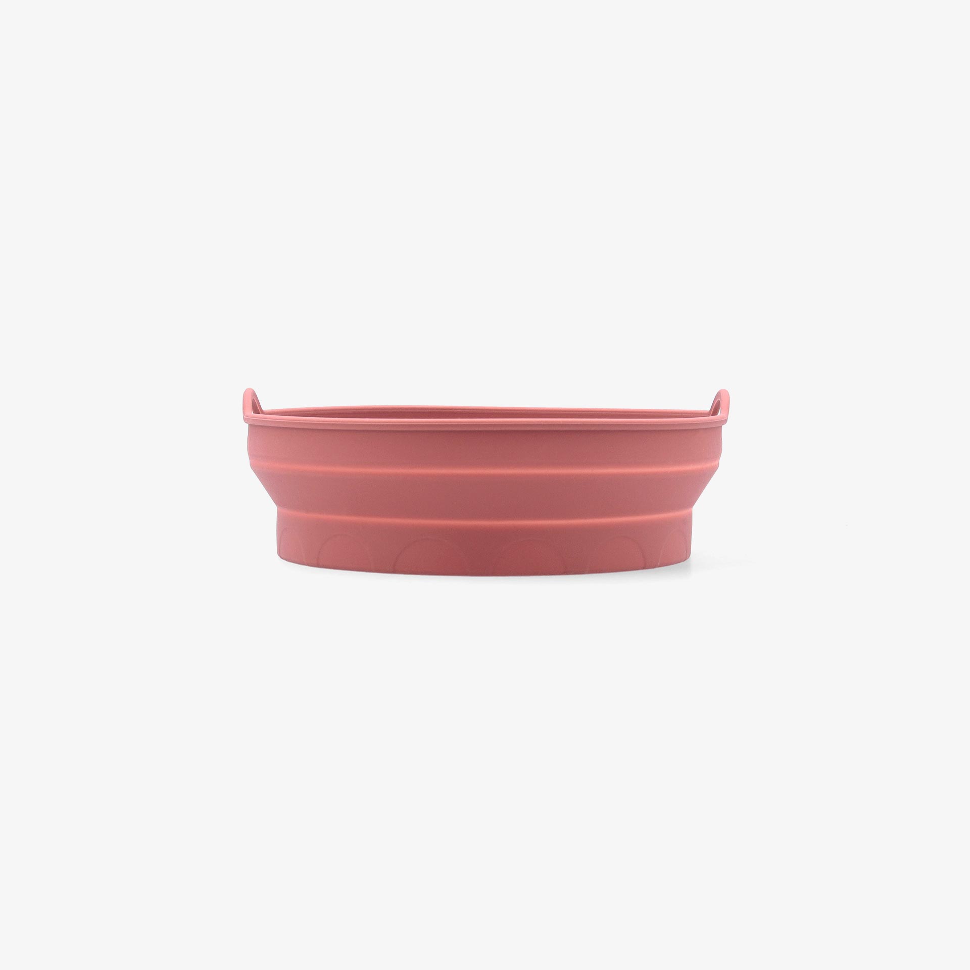 Cesta redonda de airfryer marr&oacute;n de silicona Terrae 20cm