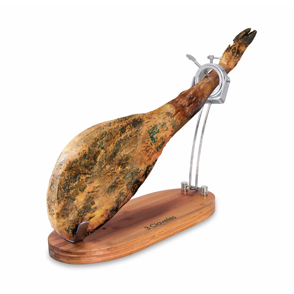 Jamonero plegable con cabezal giratorio