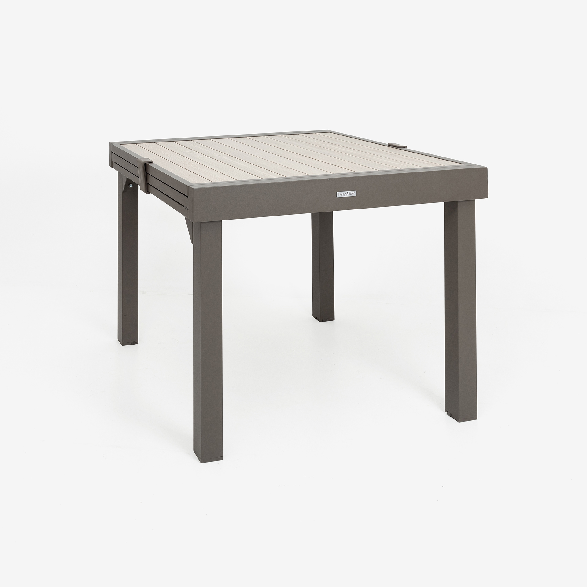 Mesa extensible gris de aluminio Palma 90/180cm