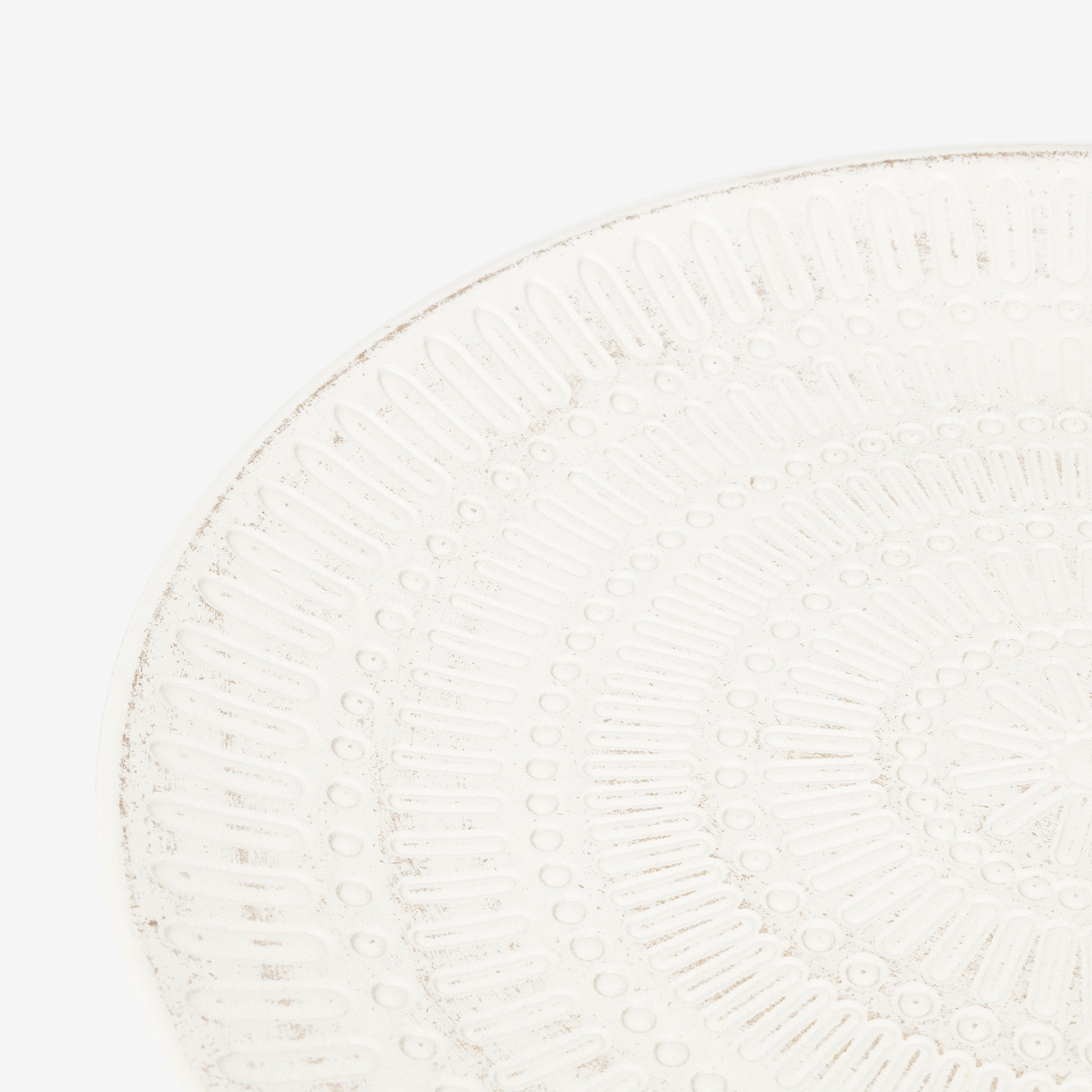 Centro de mesa de madera beige Ø39,5cm