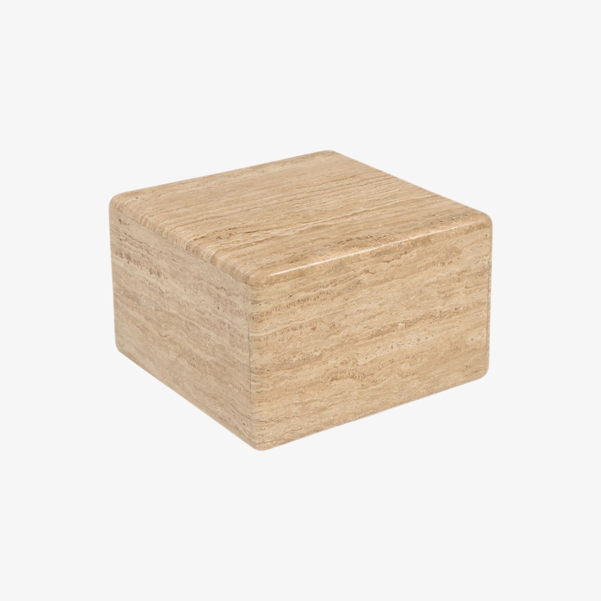 Mesa de centro de mármol Travertine 39x39x25cm Clau&Chloe