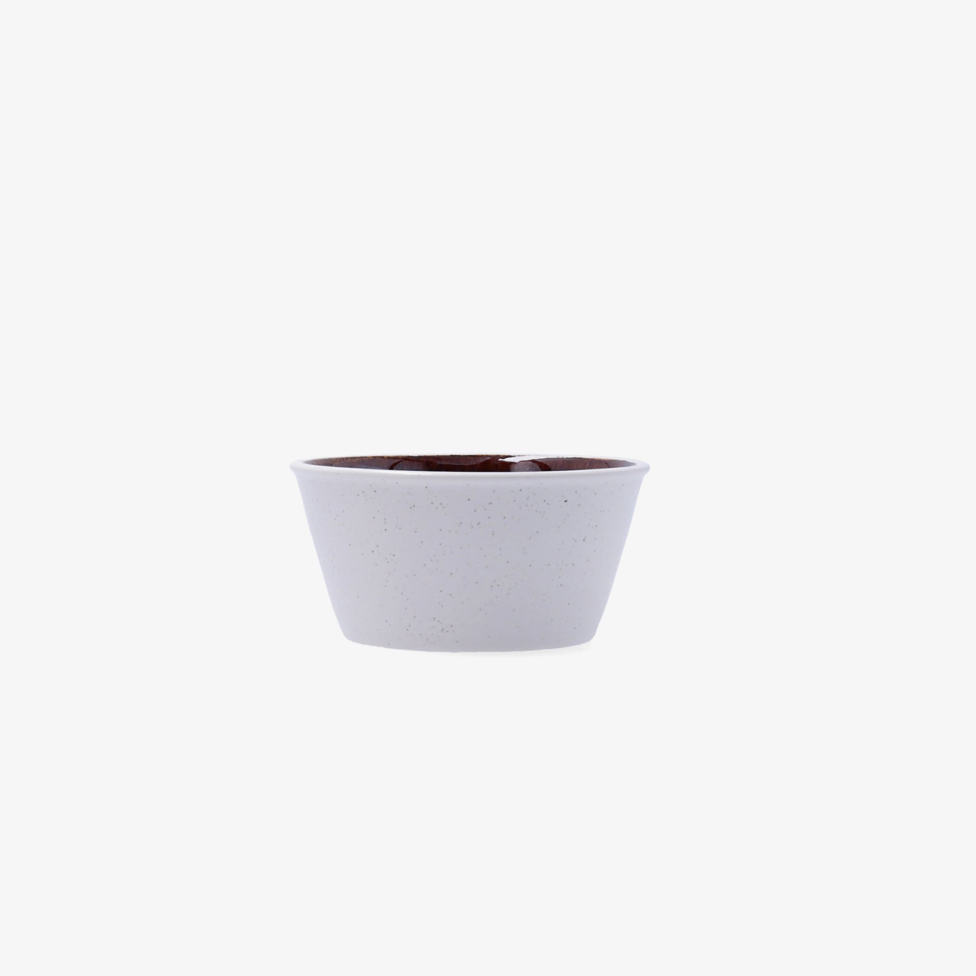 Bol marr&oacute;n de porcelana Nero &Oslash;10,5x5,5cm