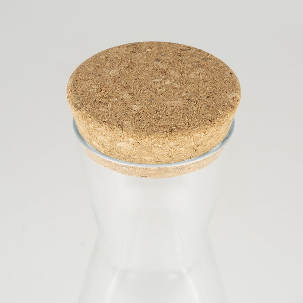 Botella de cristal tap&oacute;n corcho 1L - Bormioli