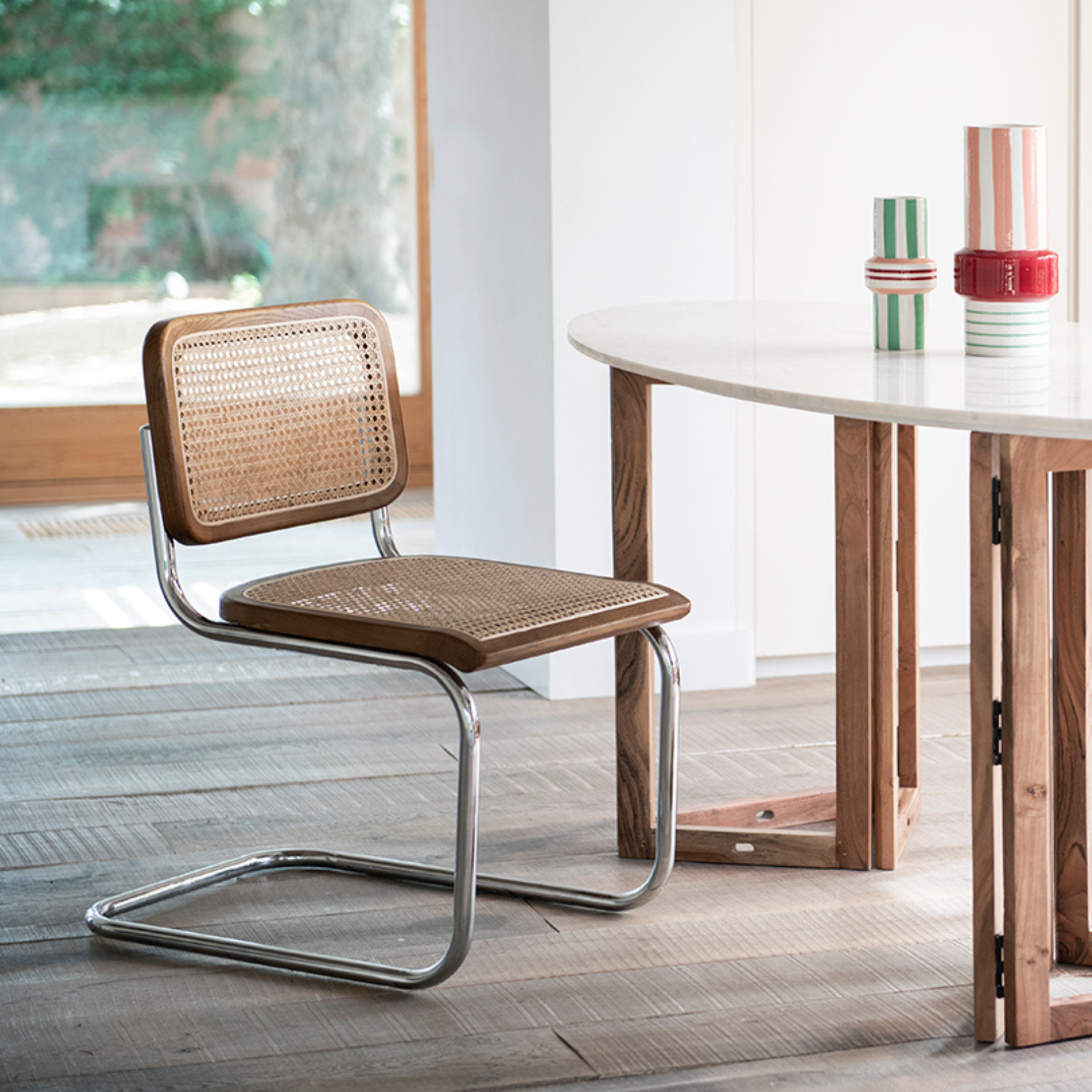 Silla de comedor de ratán Leonor 47,5x63,5x82cm Clau&Chloe