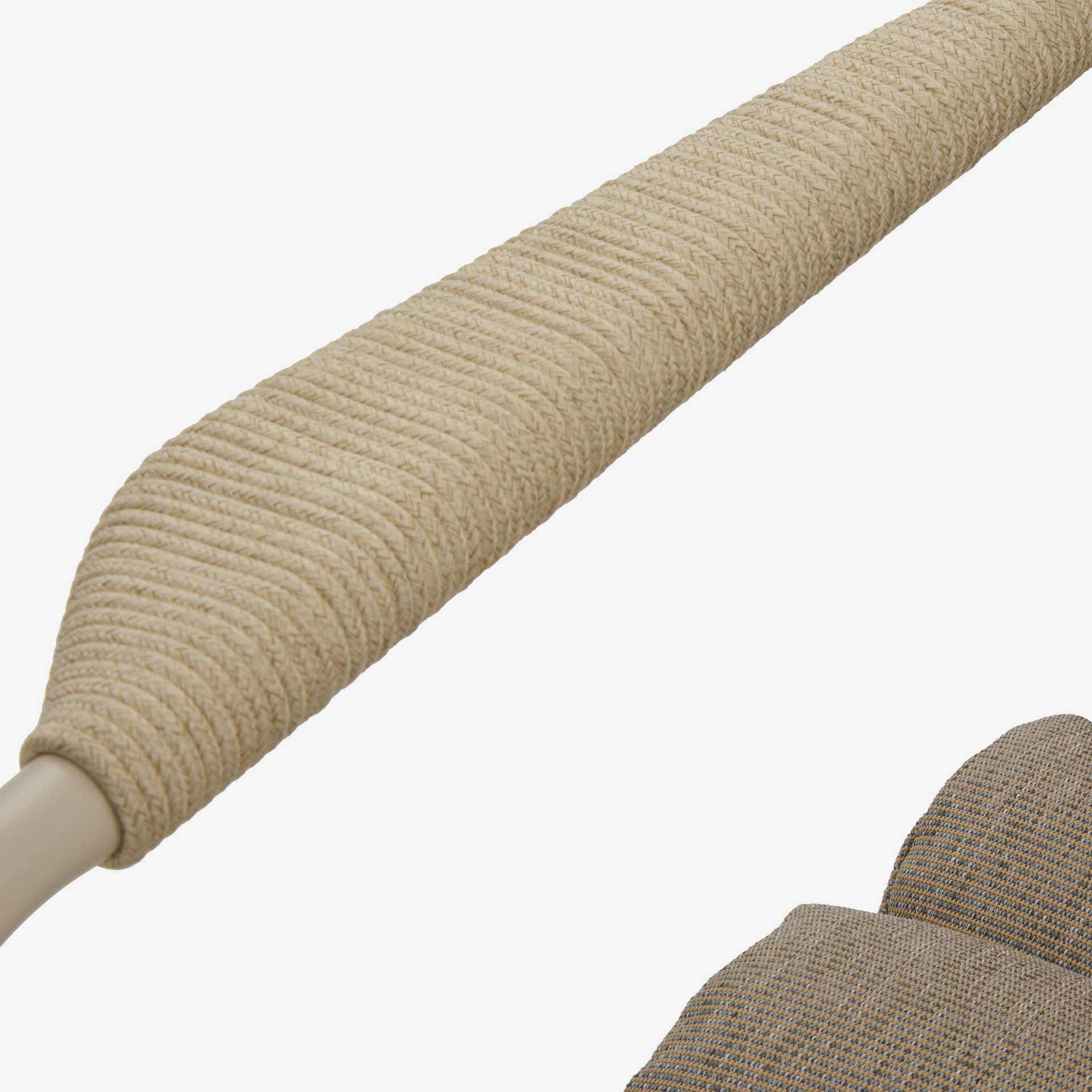 Conjunto de jard&iacute;n para 4 personas de acero crema Solani