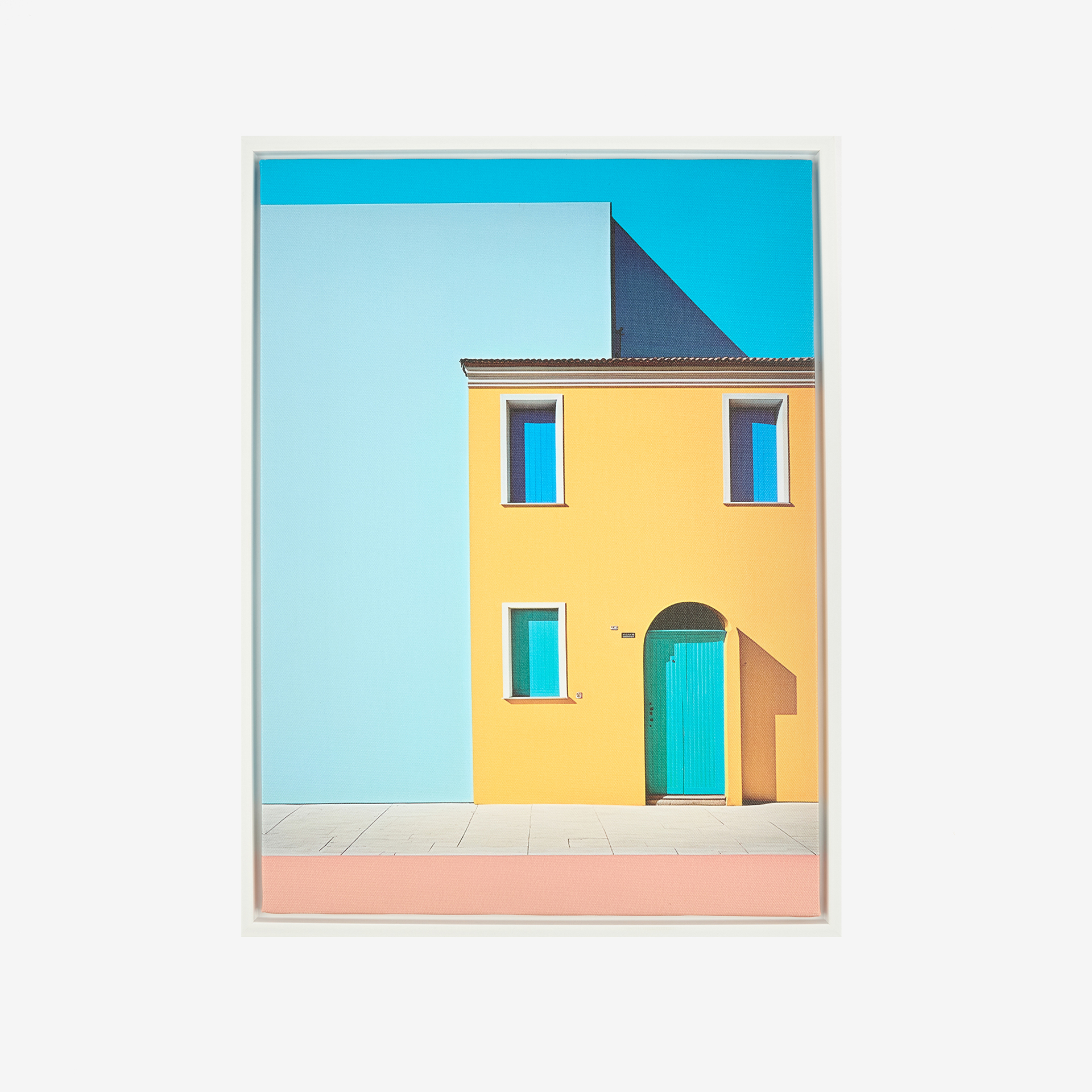 Cuadro con marco y cristal Yellow Cottage 30x40cm