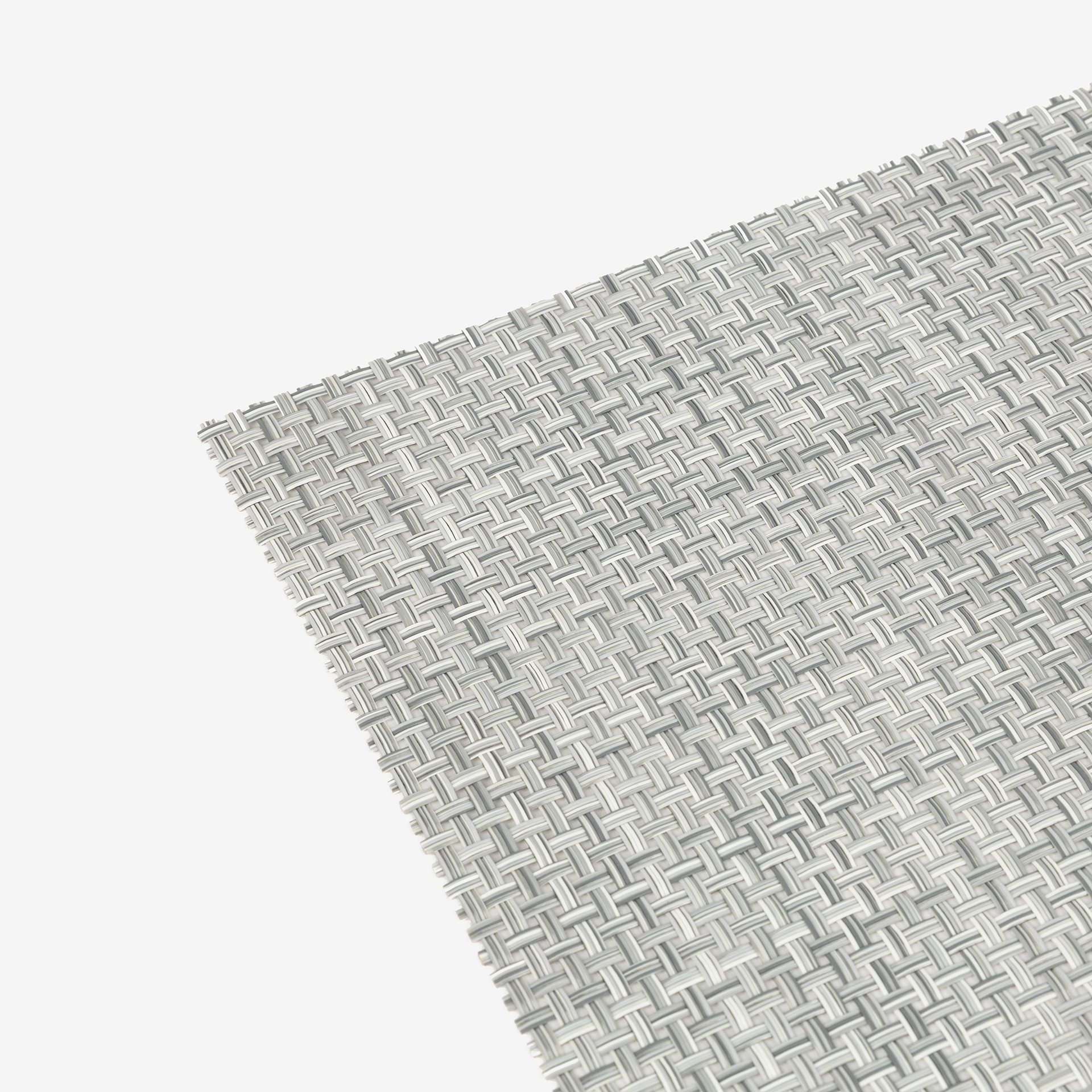 Mantel individual de textilene gris 50x35cm