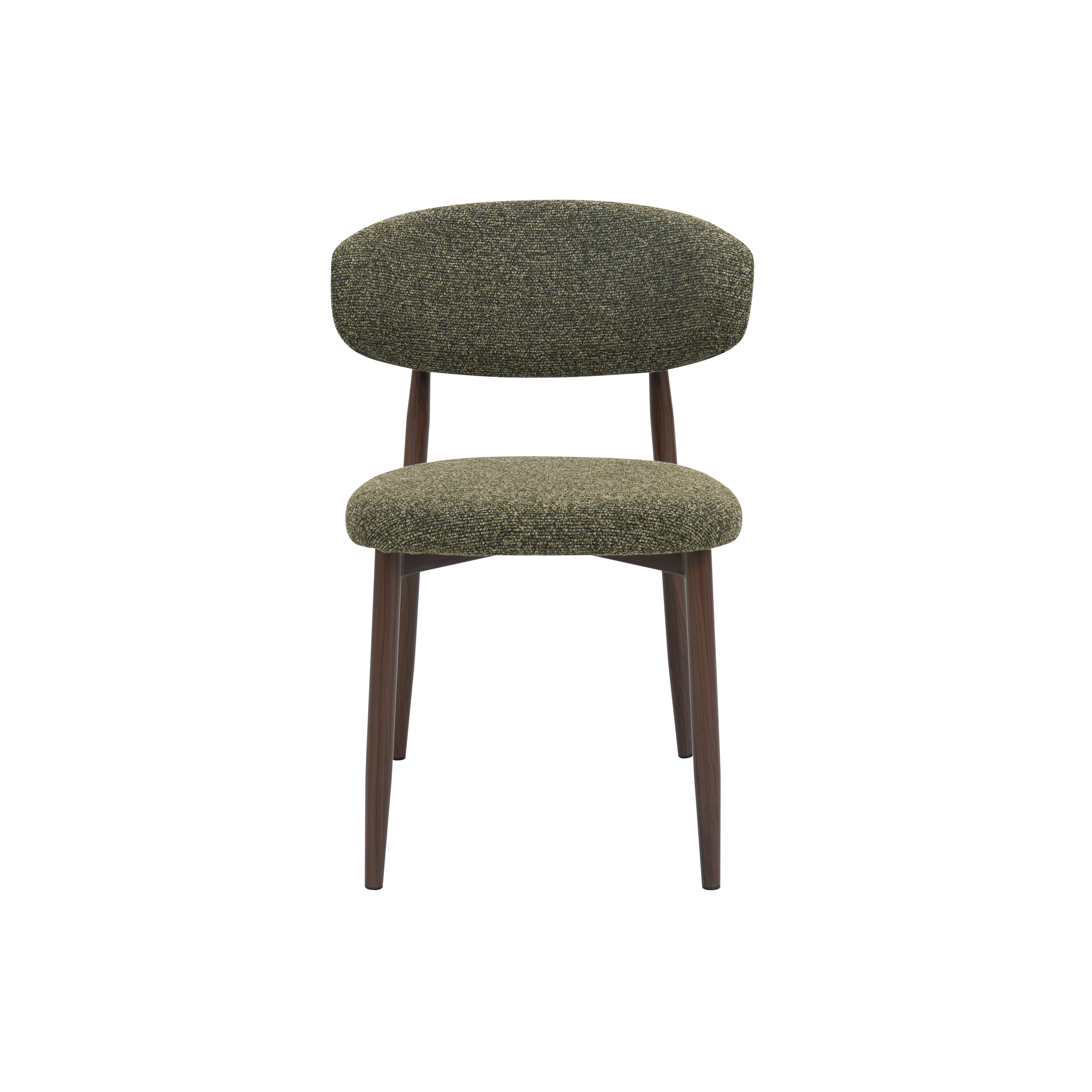 Silla de comedor efecto madera verde Martina 54x52x76cm Clau&Chloe