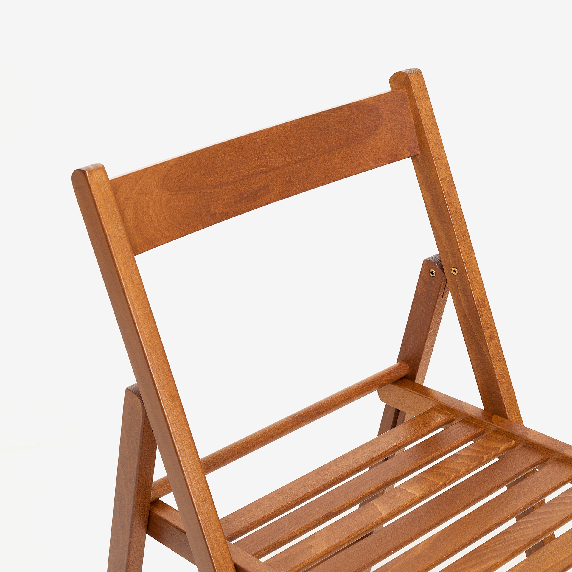Silla plegable de madera de haya oscura Gema 43x48x79cm