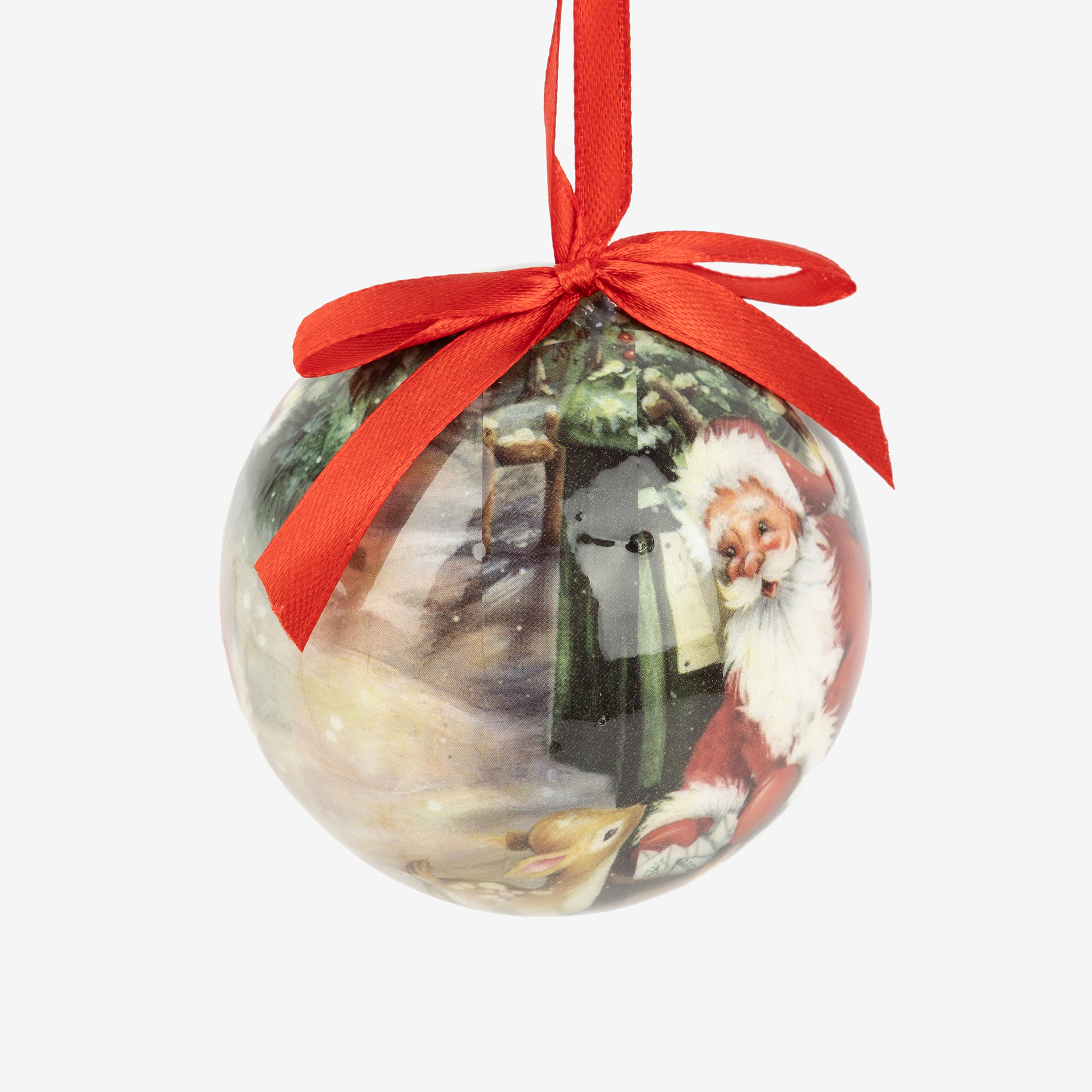 Set de 14 bolas decorativas Santa Claus Ø7,5cm