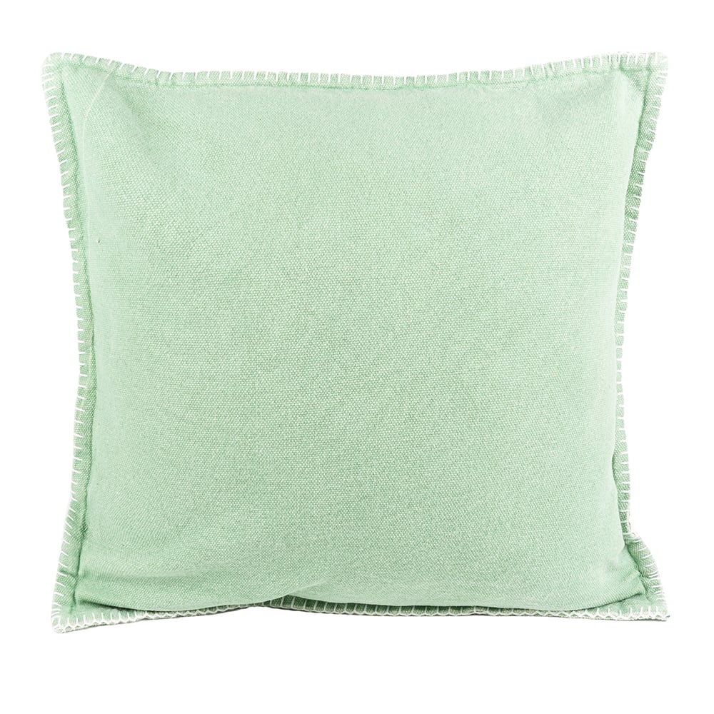 Funda de coj&iacute;n verde Stonewashed 60x60cm