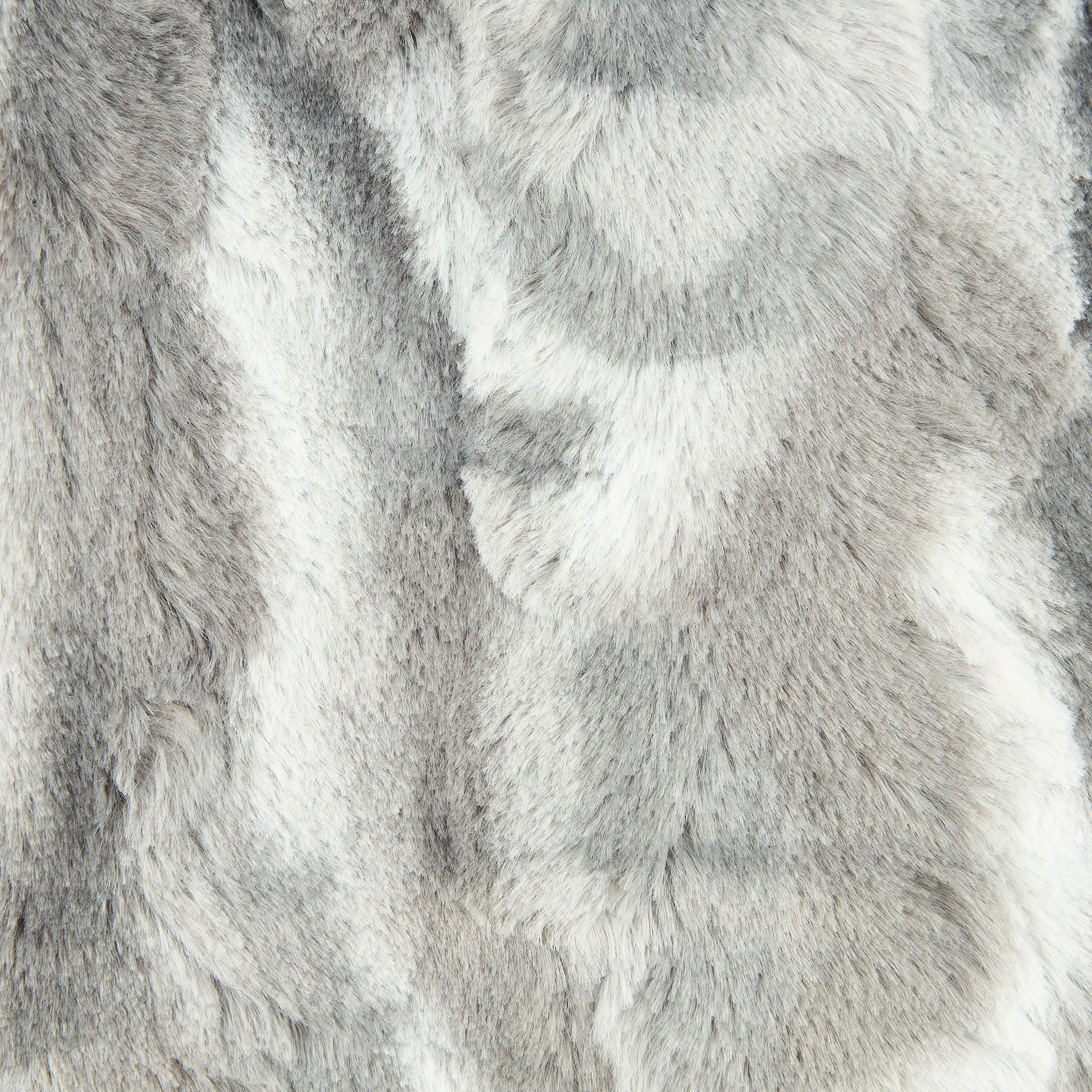 Funda de cojín de pelo gris 45x45cm