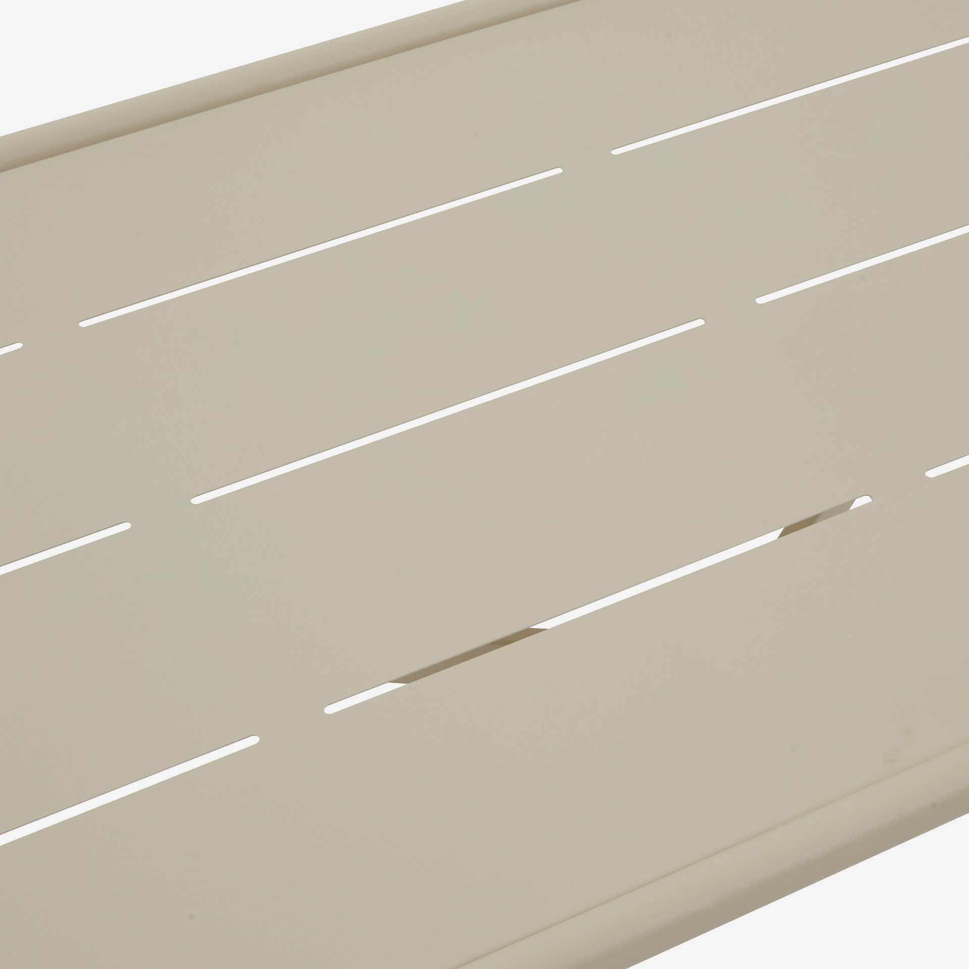 Conjunto de jard&iacute;n para 4 personas de acero crema Solani