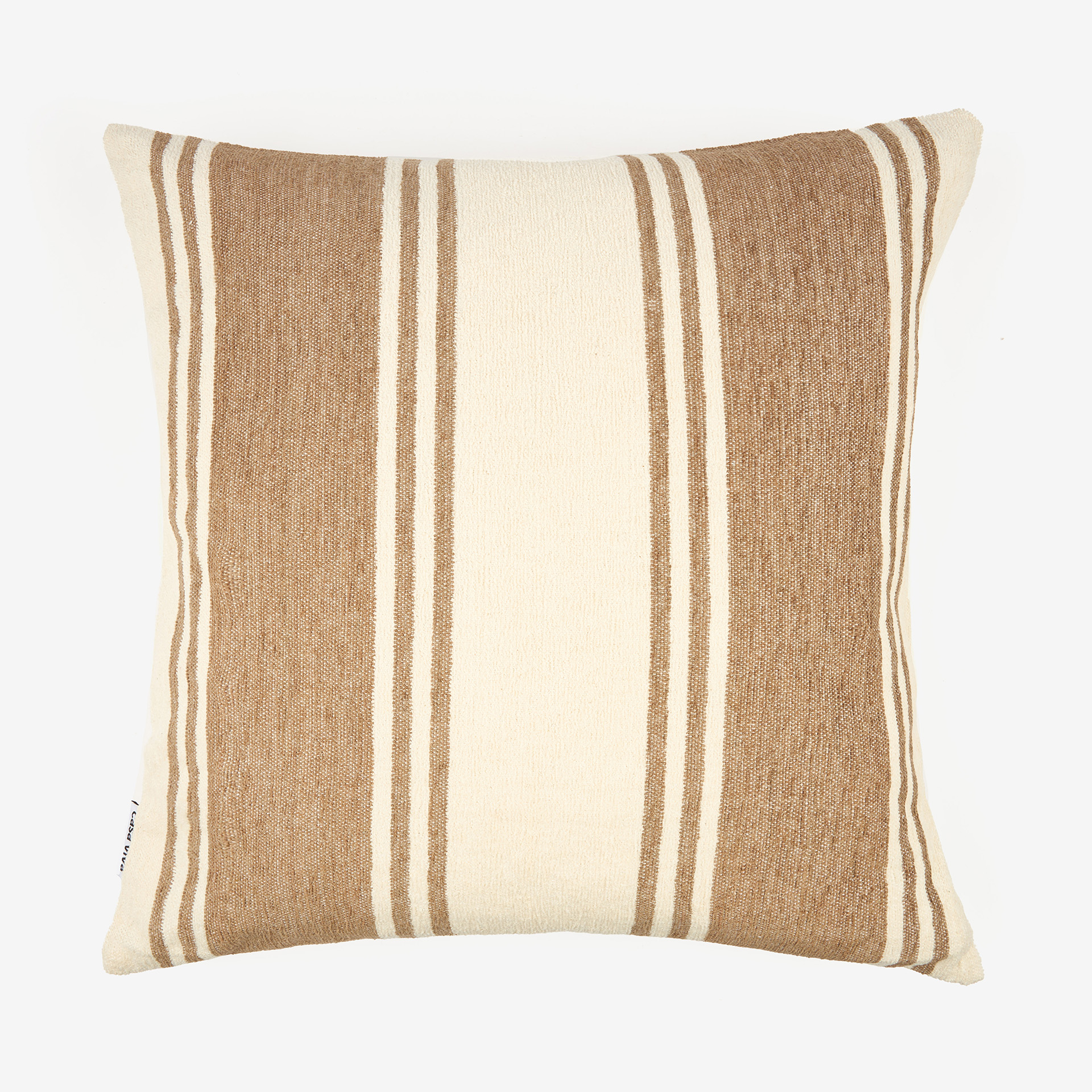 Funda de coj&iacute;n de chenilla rayas Vidoa 45x45cm
