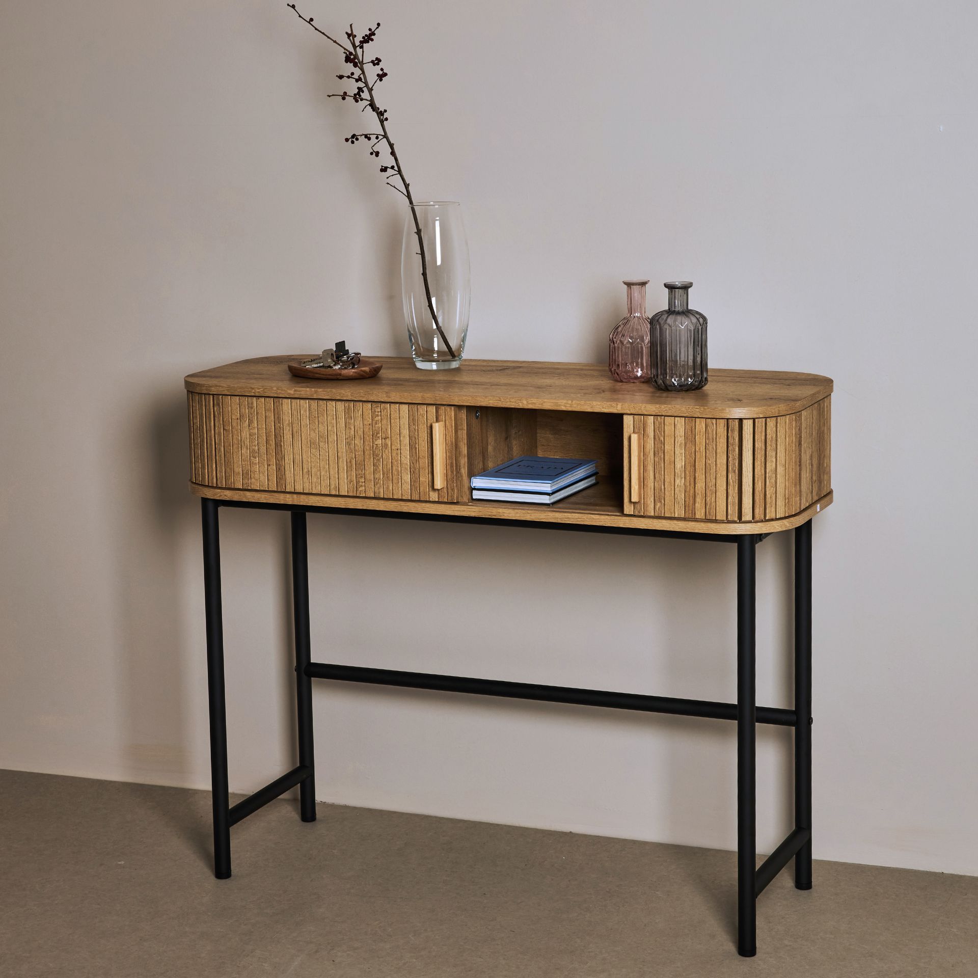 Consola de madera MDF Valote 100x35x80cm