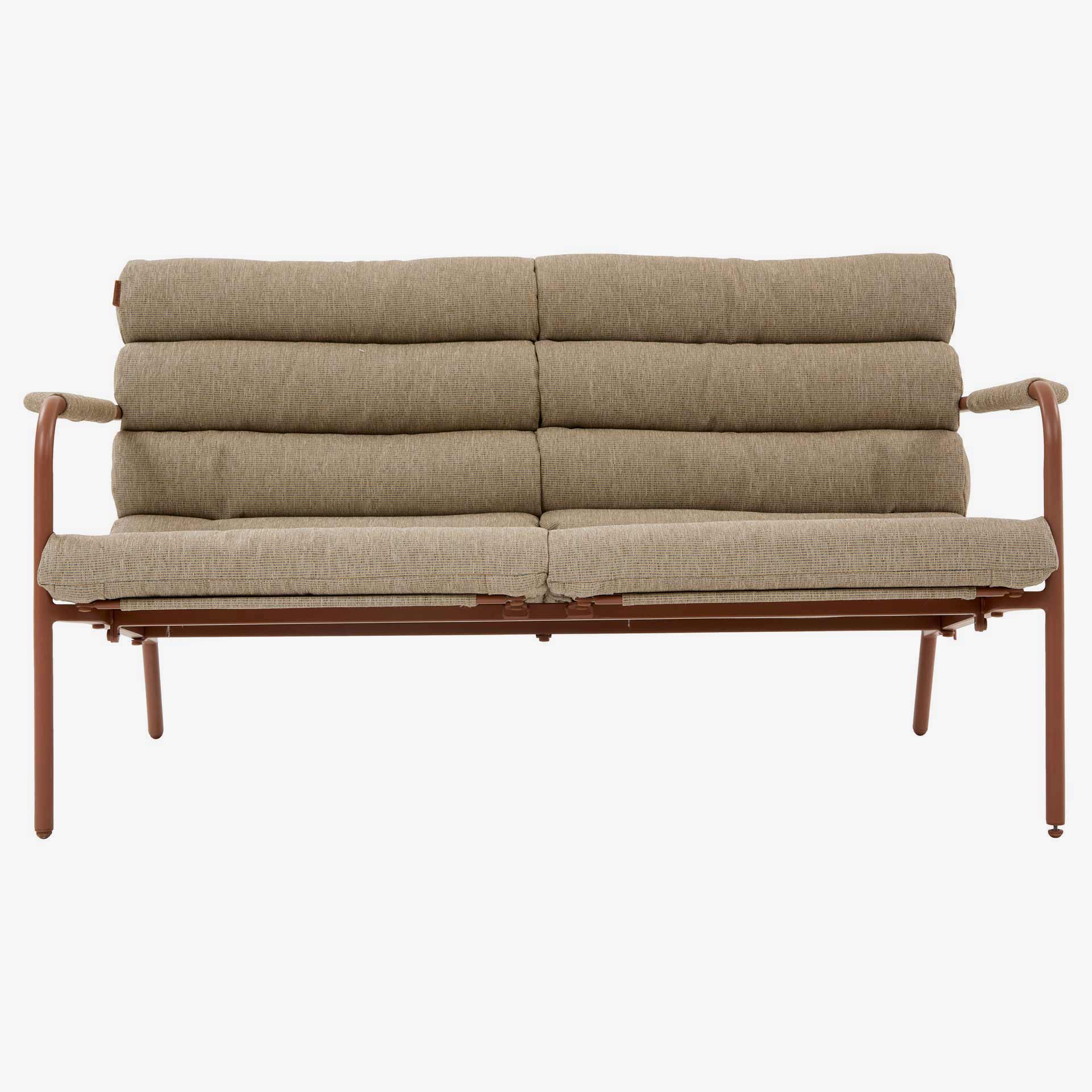 Conjunto de jard&iacute;n para 4 personas de acero caoba Solani