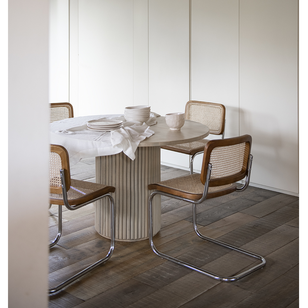 Silla de comedor de ratán Leonor 47,5x63,5x82cm Clau&Chloe