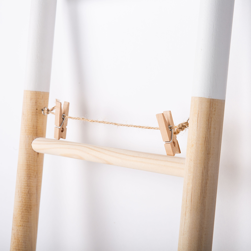 Portafotos escalera de bambú 25x60cm