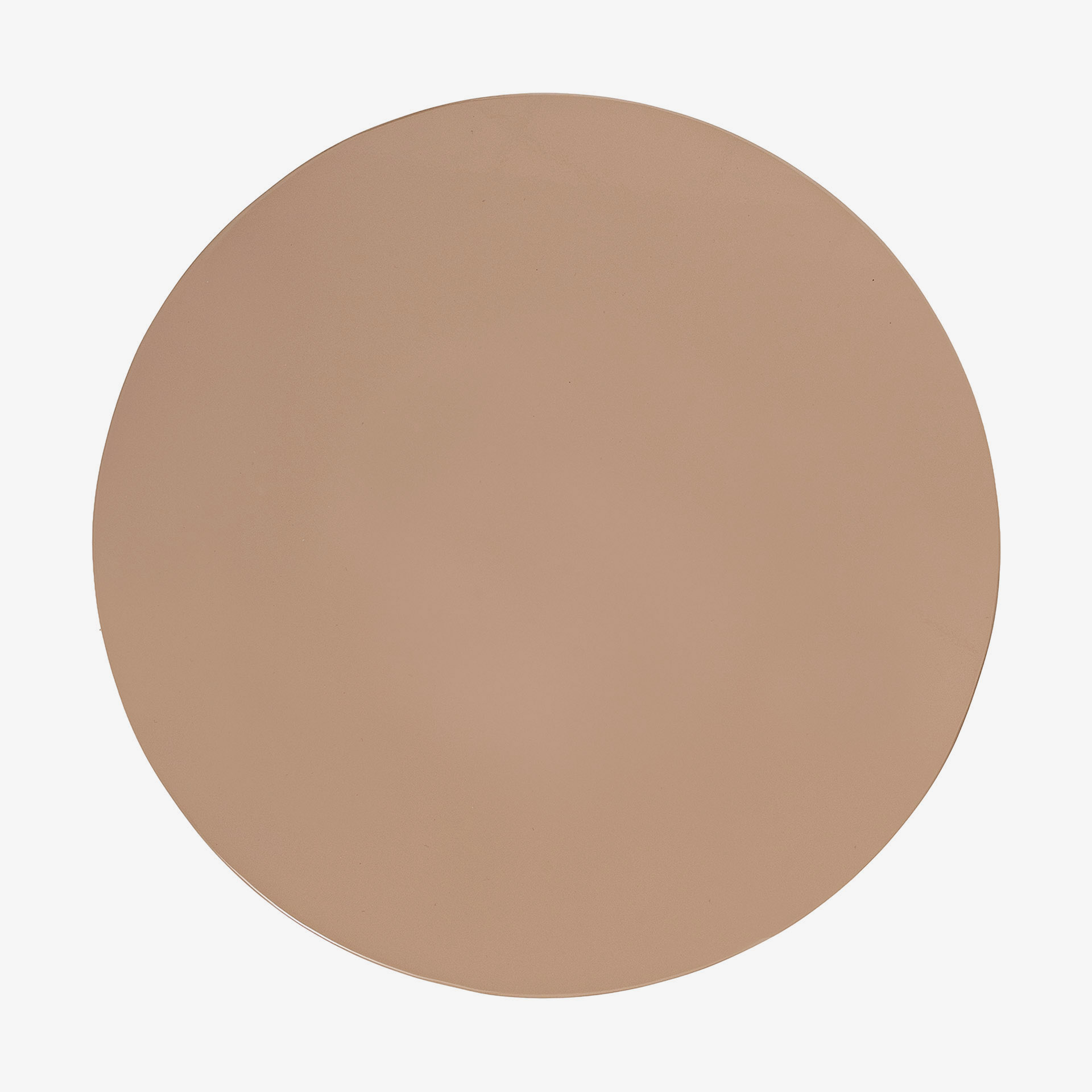 Mesa auxiliar de metal beige Totem &Oslash;38cm