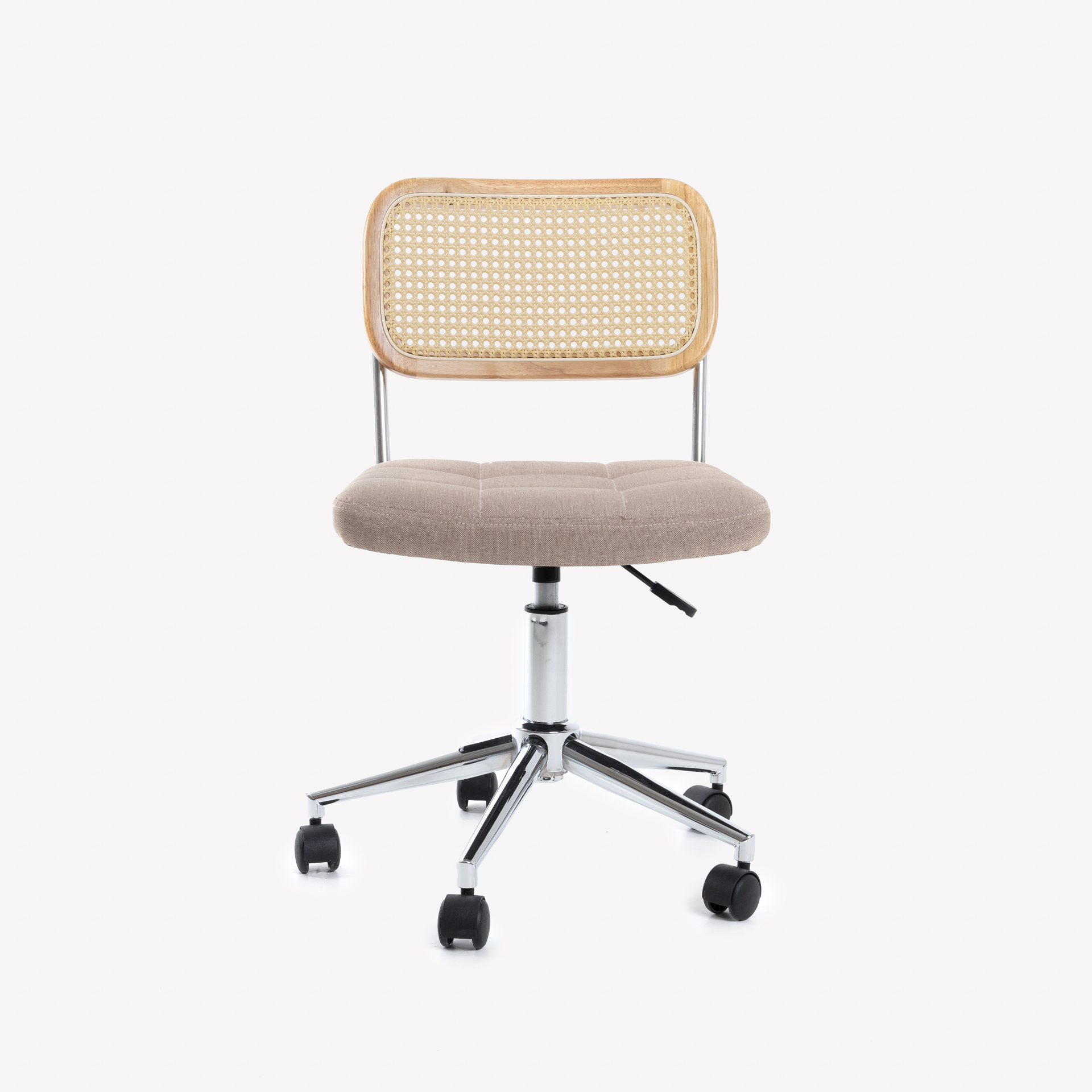 Silla de oficina beige Midano 55x75x41cm