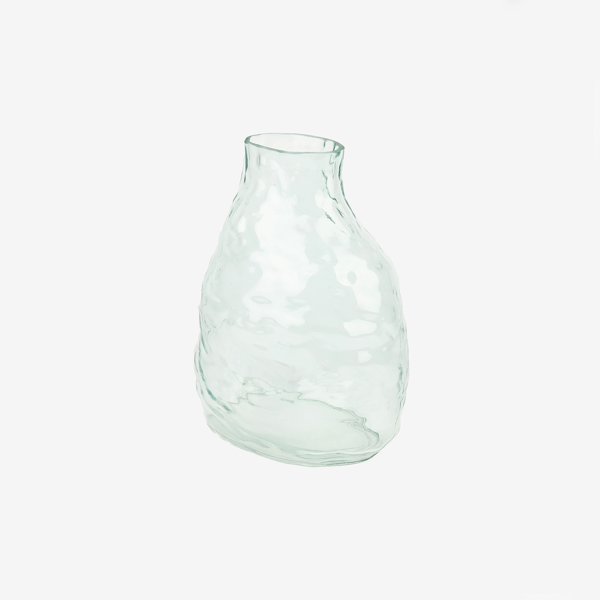 Jarr&oacute;n de cristal transparente Biras 21x15x23cm