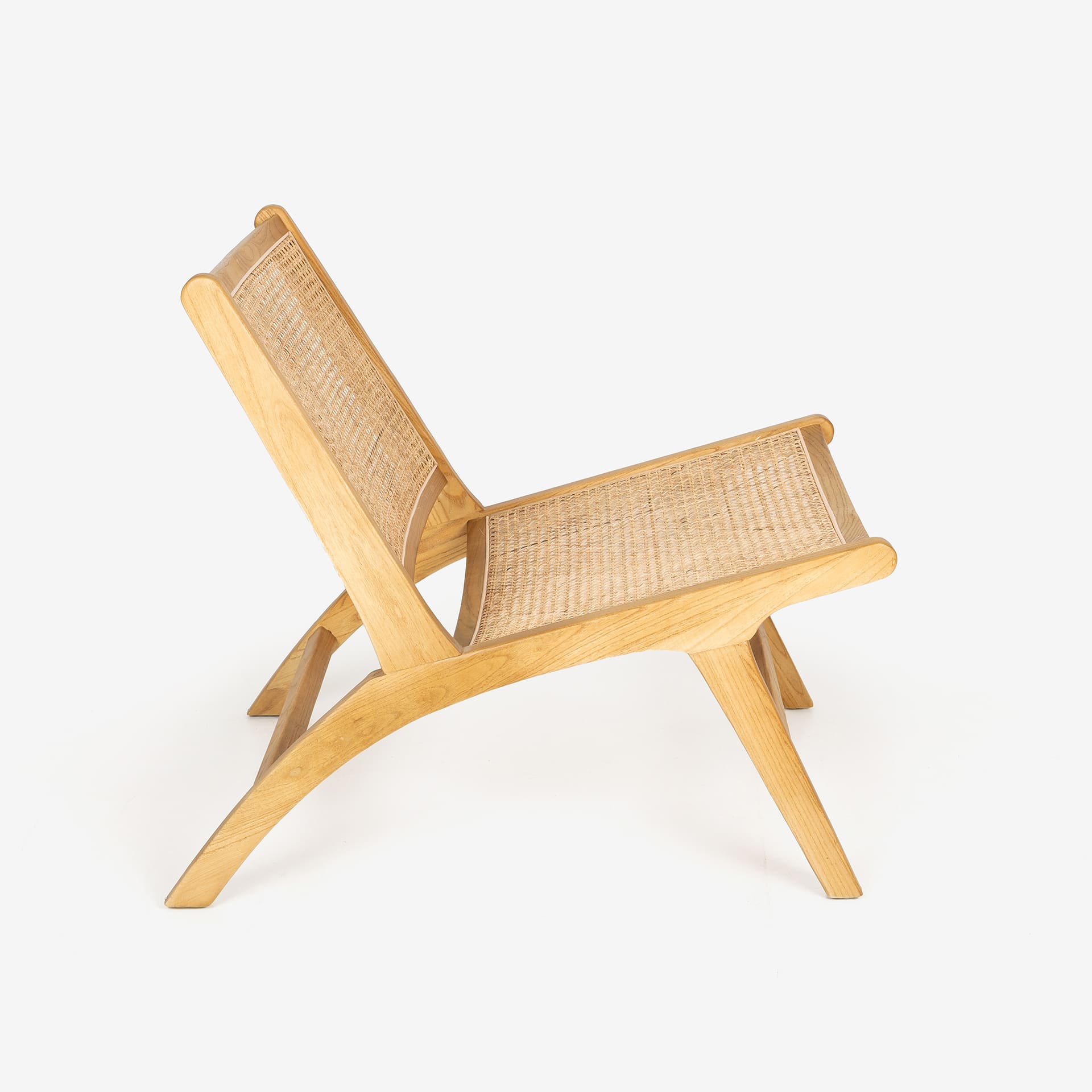 Butaca de ratán marrón claro Elodye 64x49x66cm Clau&Chloe