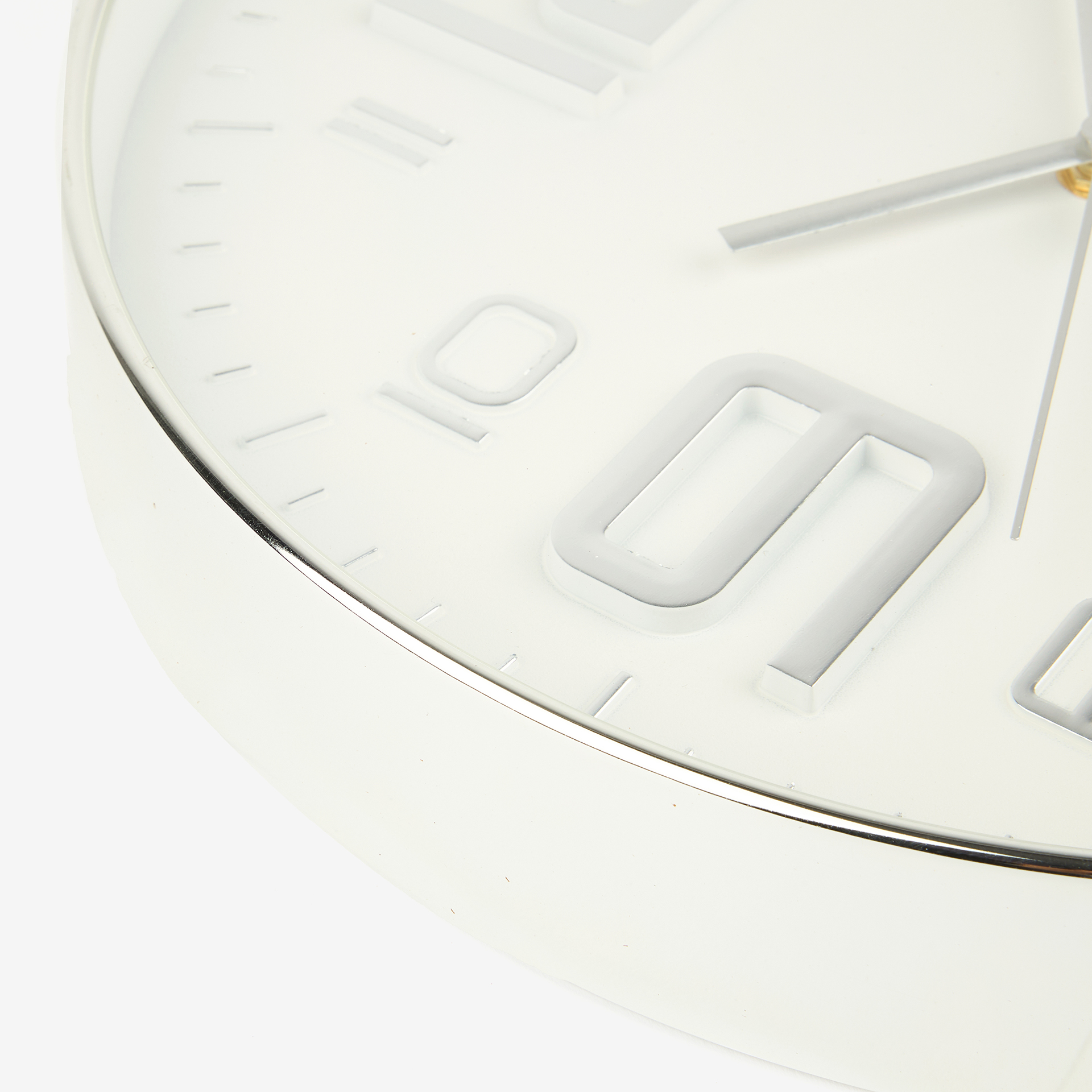 Reloj de pared plateado Unequal Ø30cm