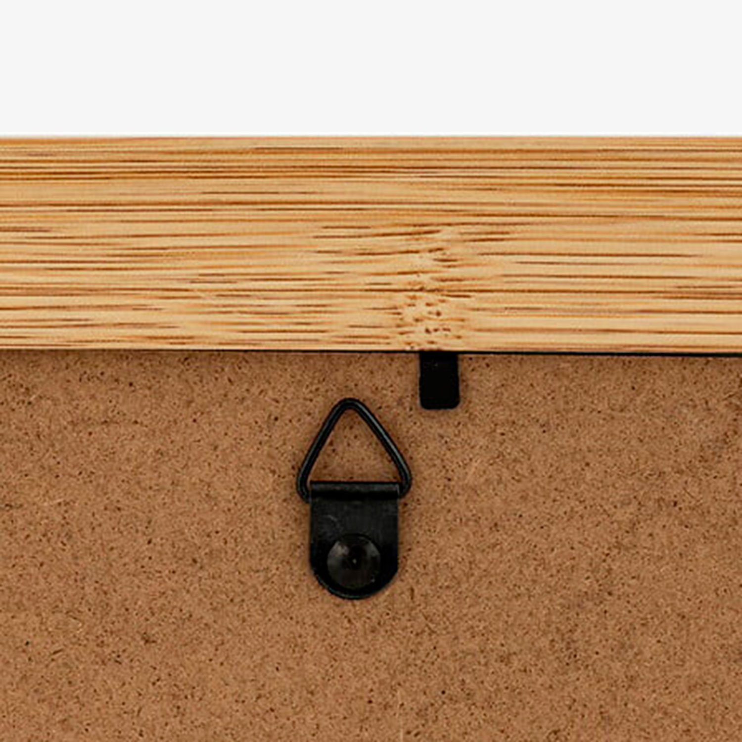 Marco de fotos de madera MDF con tela beige Elit 13x18cm