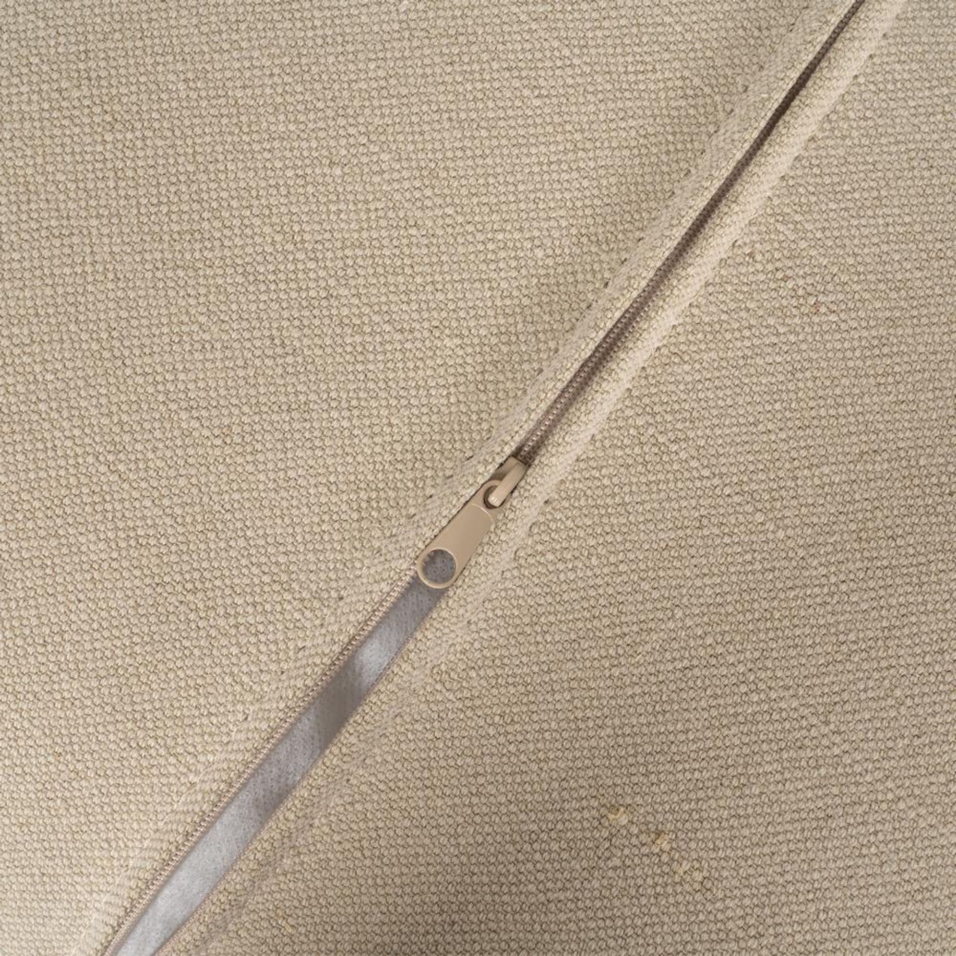 Sofá de 3 plazas de lino y algodón beige Bristol 220x95x90cm