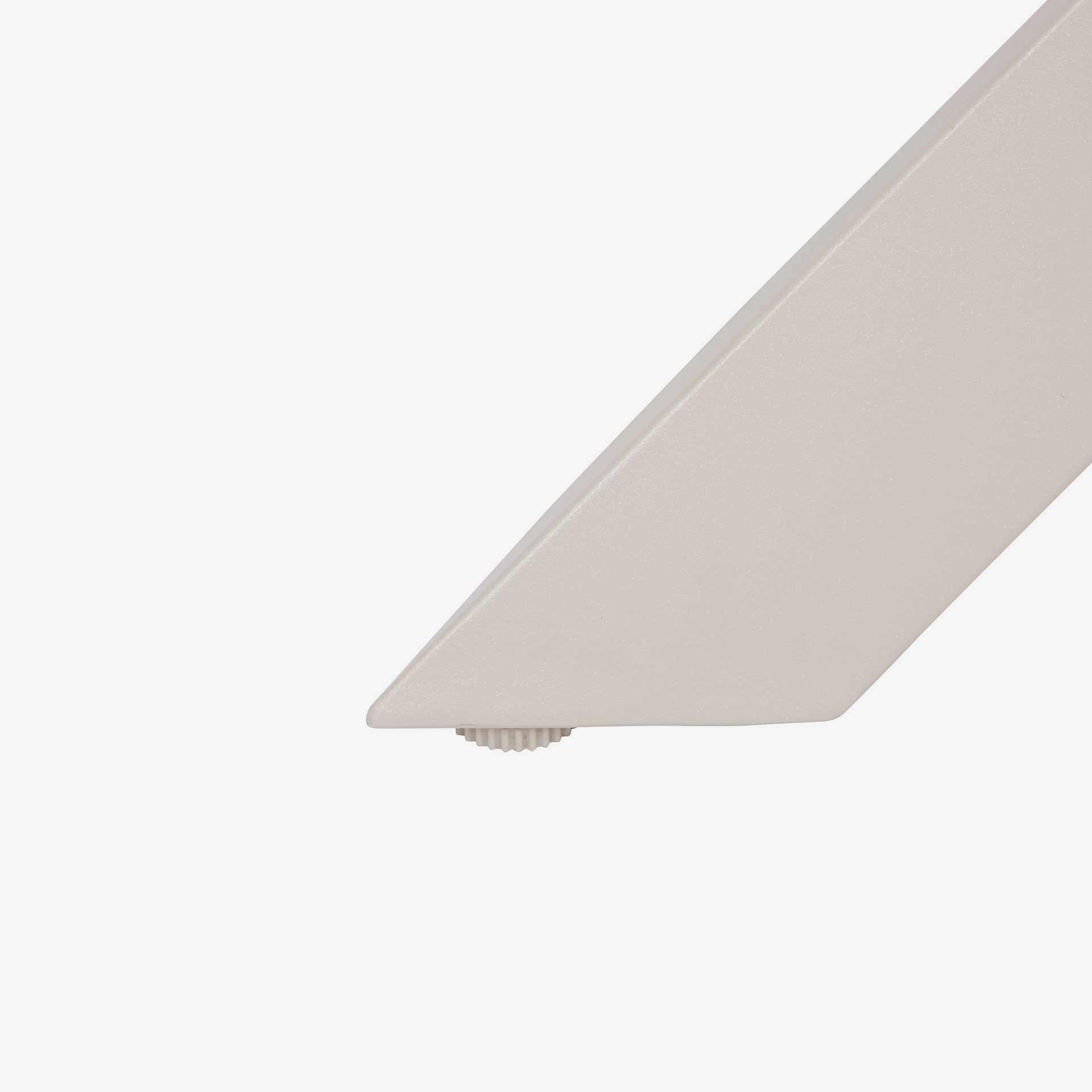 Mesa de comedor de jard&iacute;n de aluminio crema Oryxa &Oslash;130x75cm