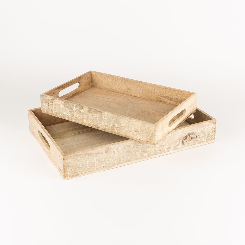 Bandeja para servir de madera