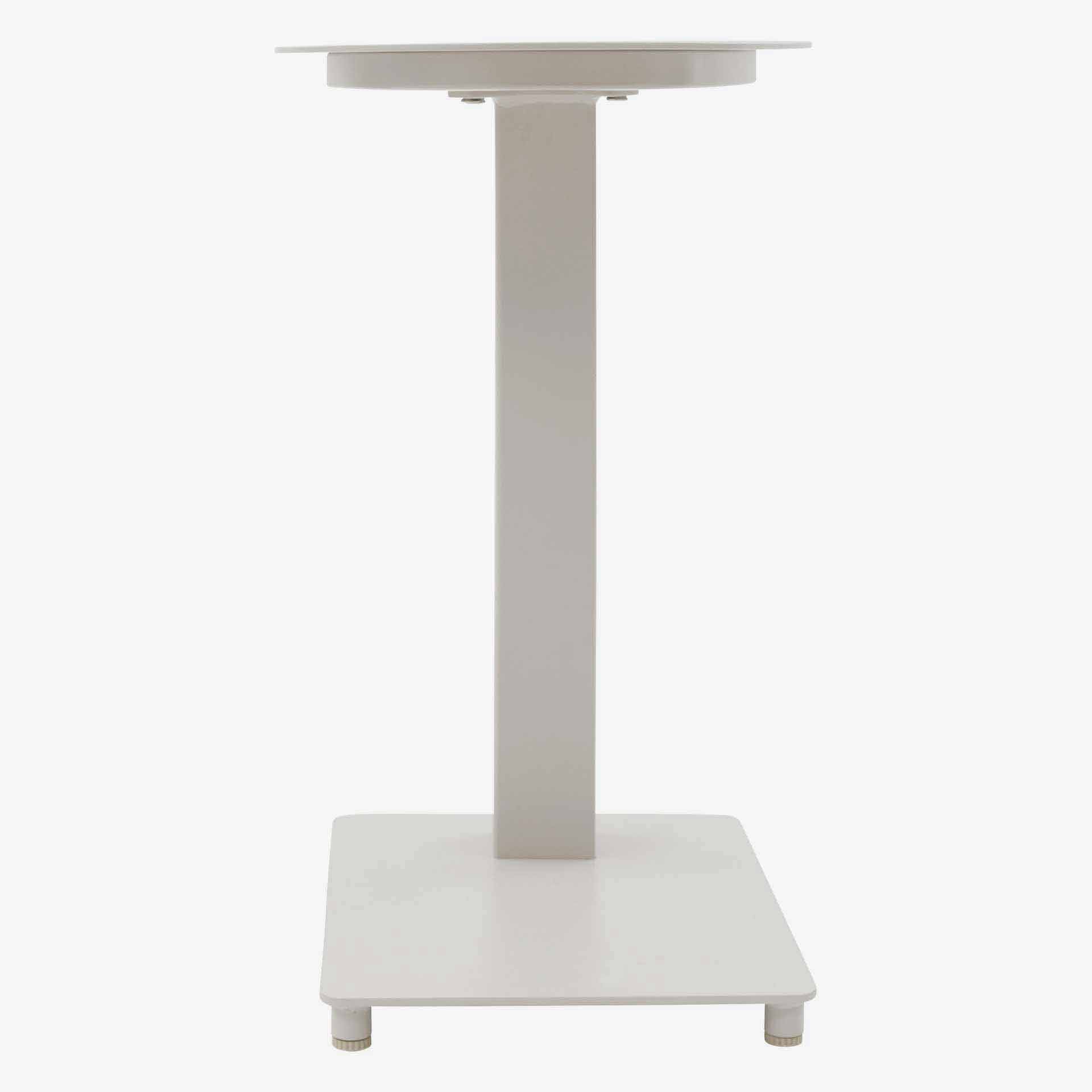 Mesa auxiliar de jard&iacute;n de aluminio blanca Venira 50x30x50cm