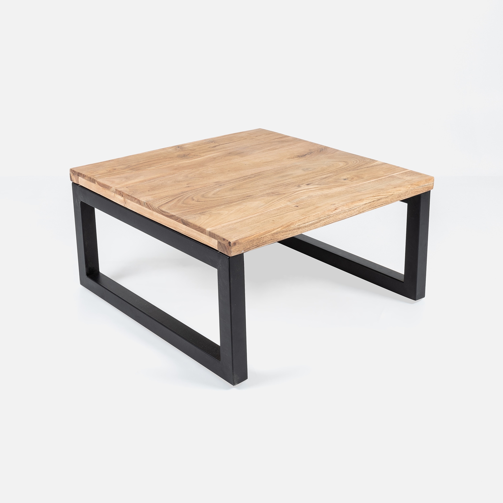 Mesa de centro de madera Gante de acacia 80x80x40cm