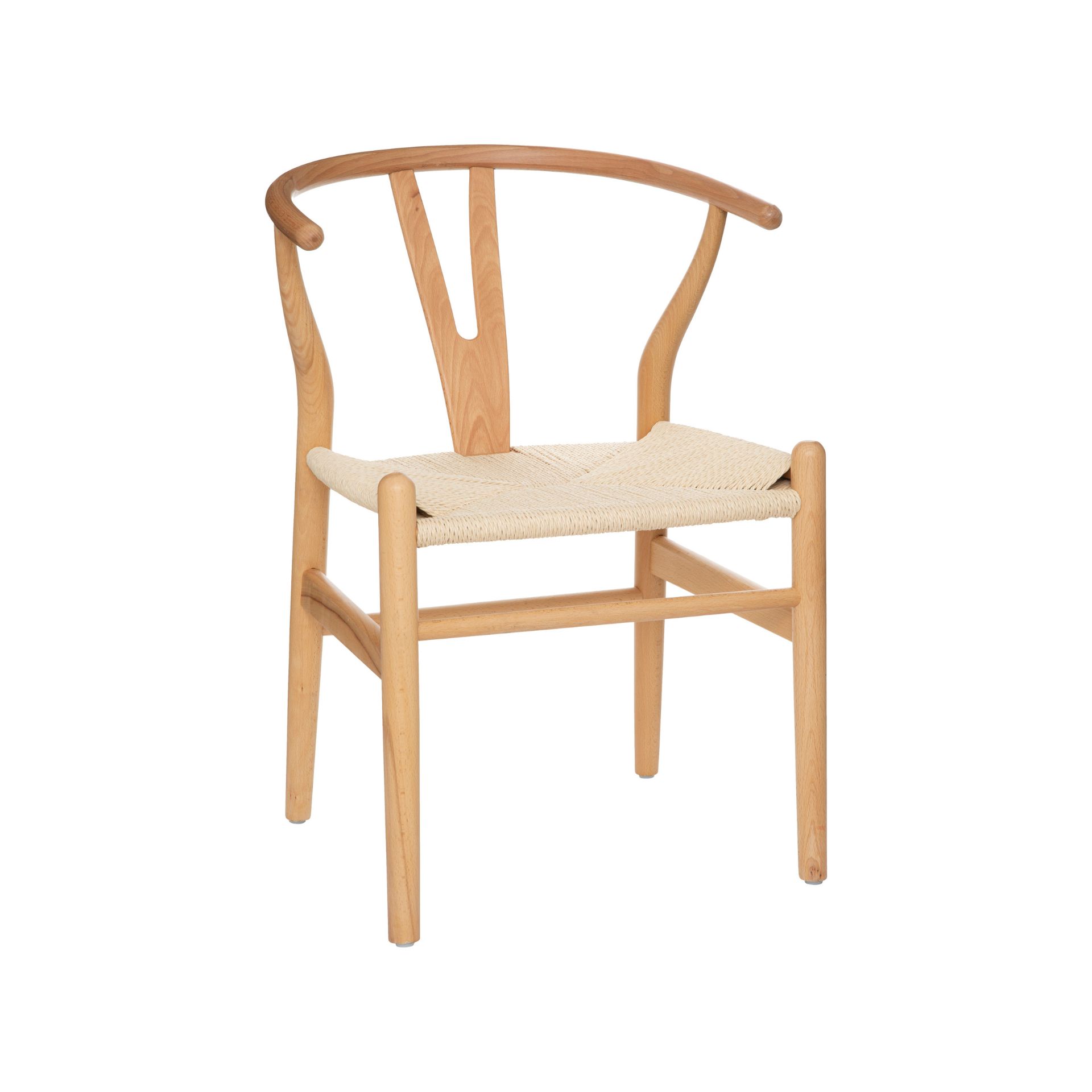 Silla de comedor de madera de haya Irma 56x52x76cm