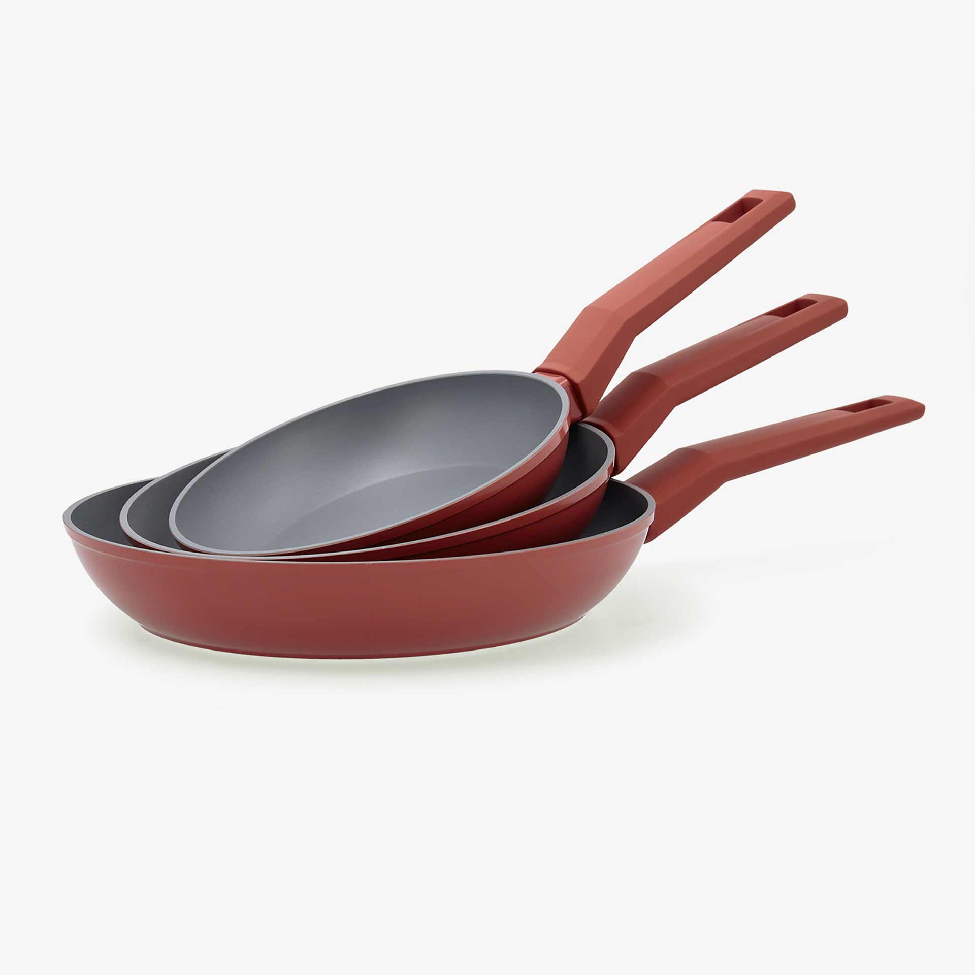 Set de 3 sartenes de aluminio forjado Kora