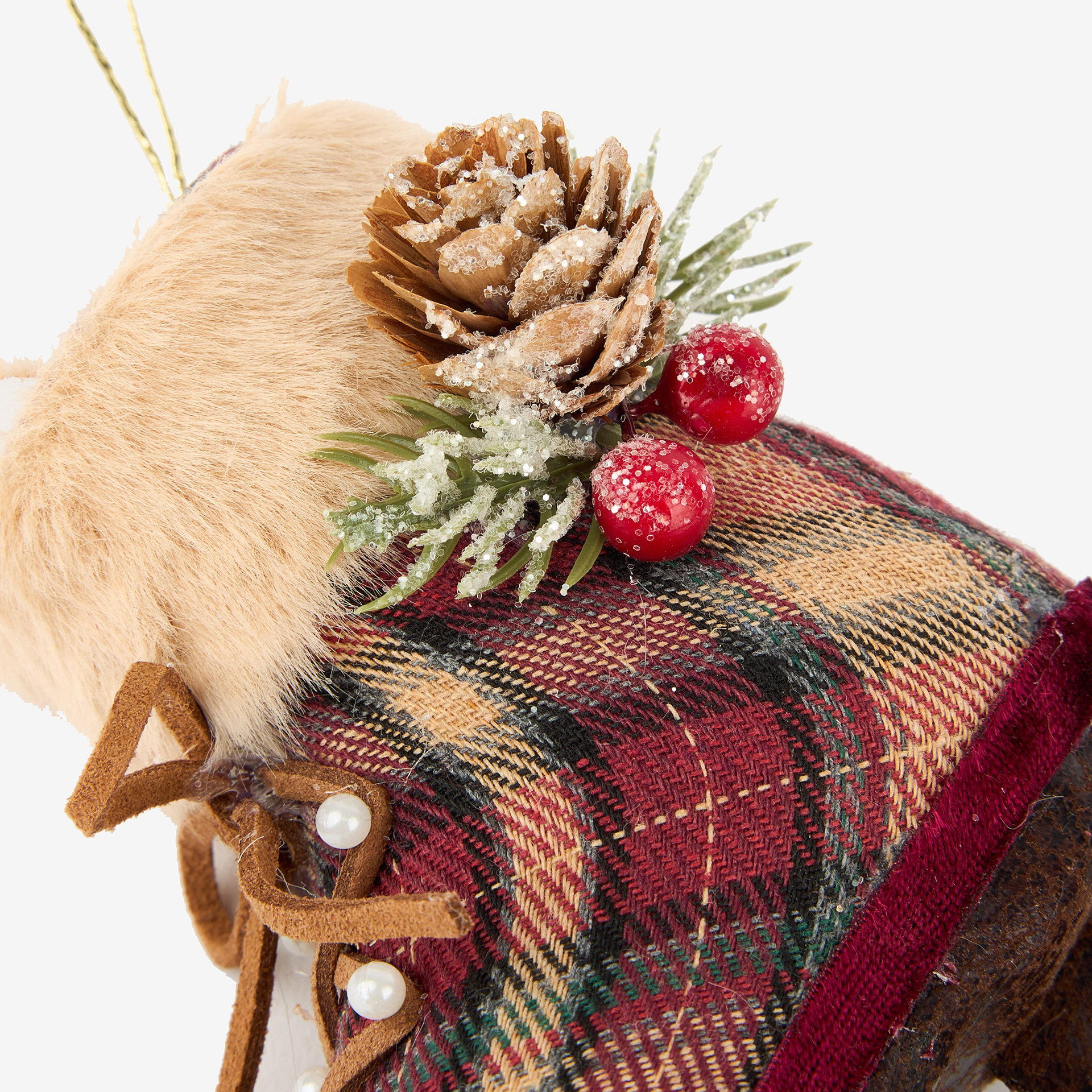 Adorno colgante Pat&iacute;n de tart&aacute;n 12cm