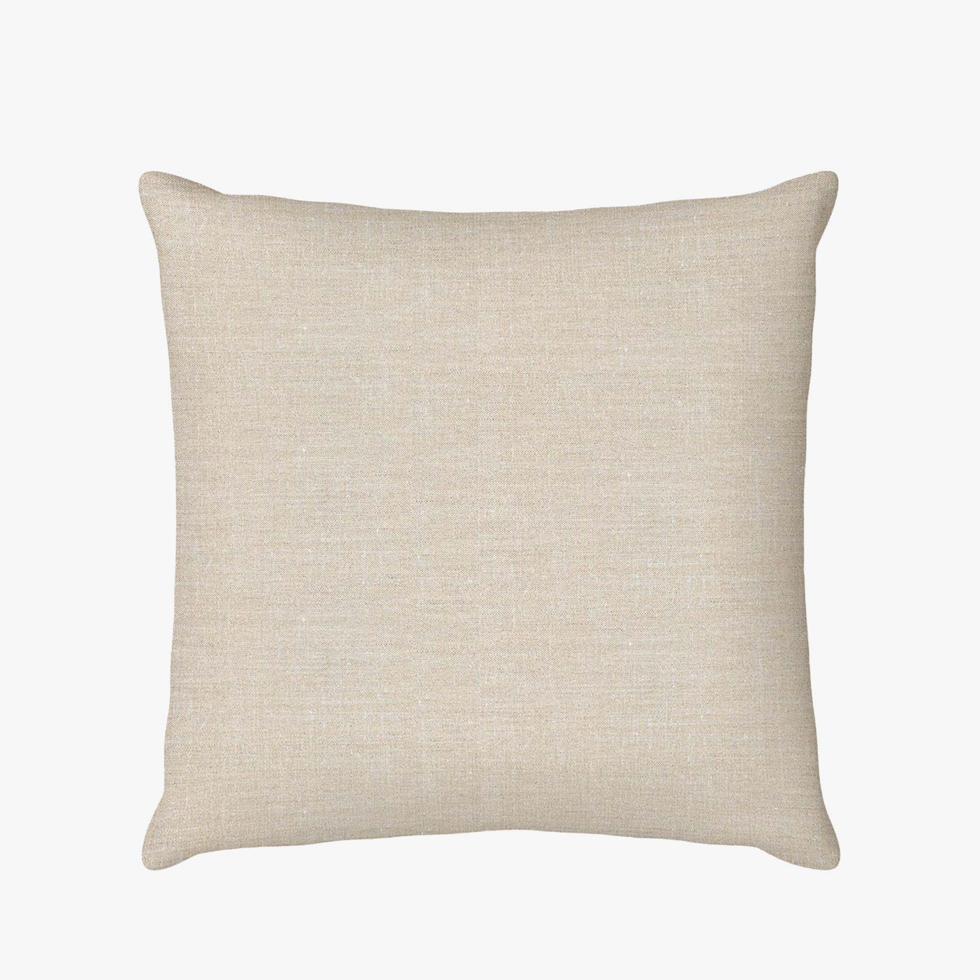 Funda de coj&iacute;n natural de lino 45x45cm Clau&Chloe