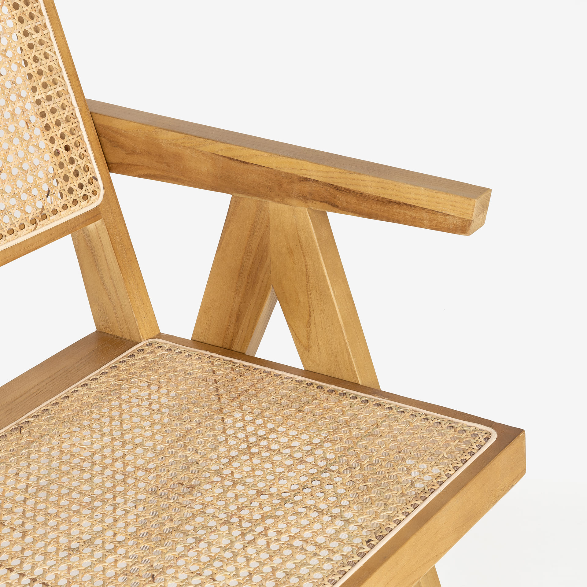 Banco de rat&aacute;n marr&oacute;n claro Elodye Clau&Chloe