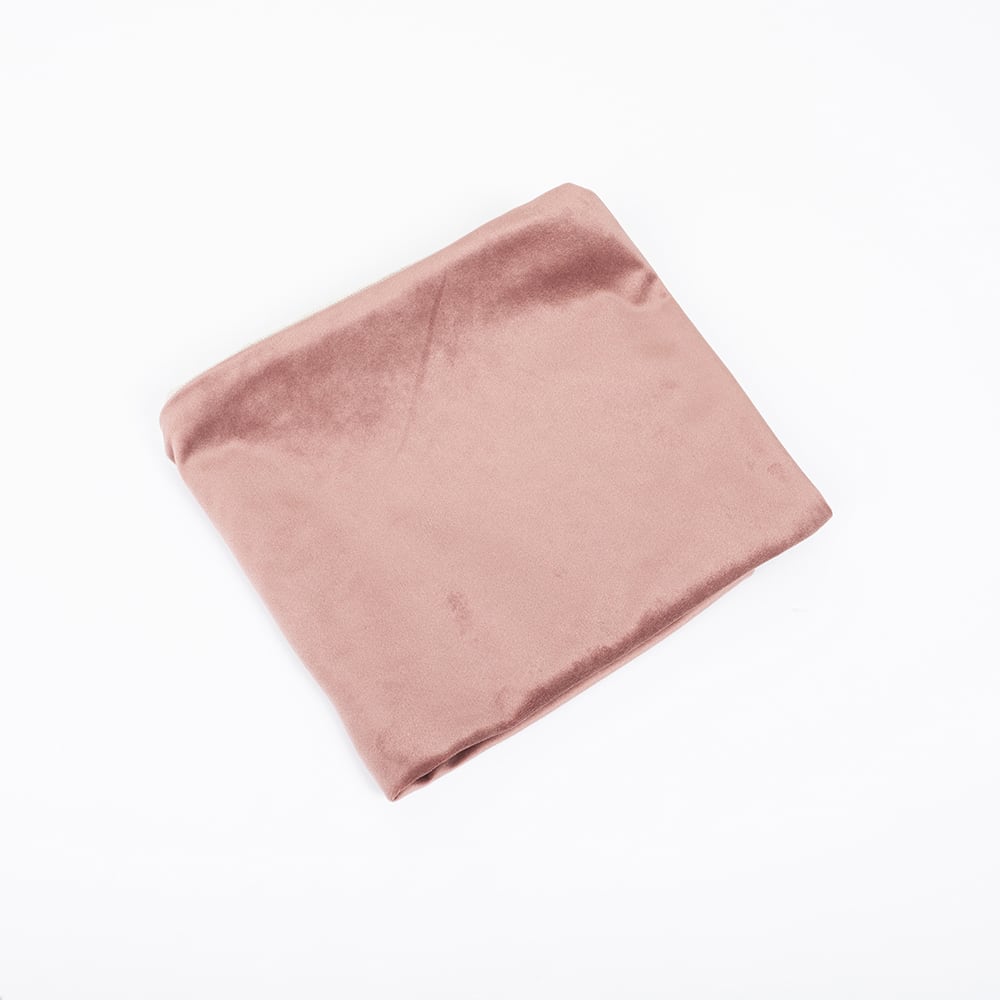 Funda de coj&iacute;n velvet rosa 45x45cm