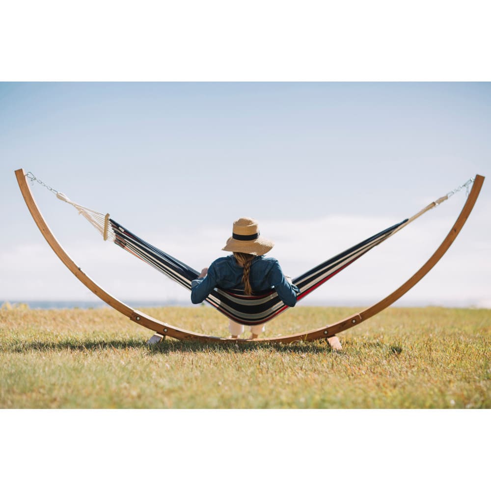 Soporte de hamaca de madera Palau 316x120cm
