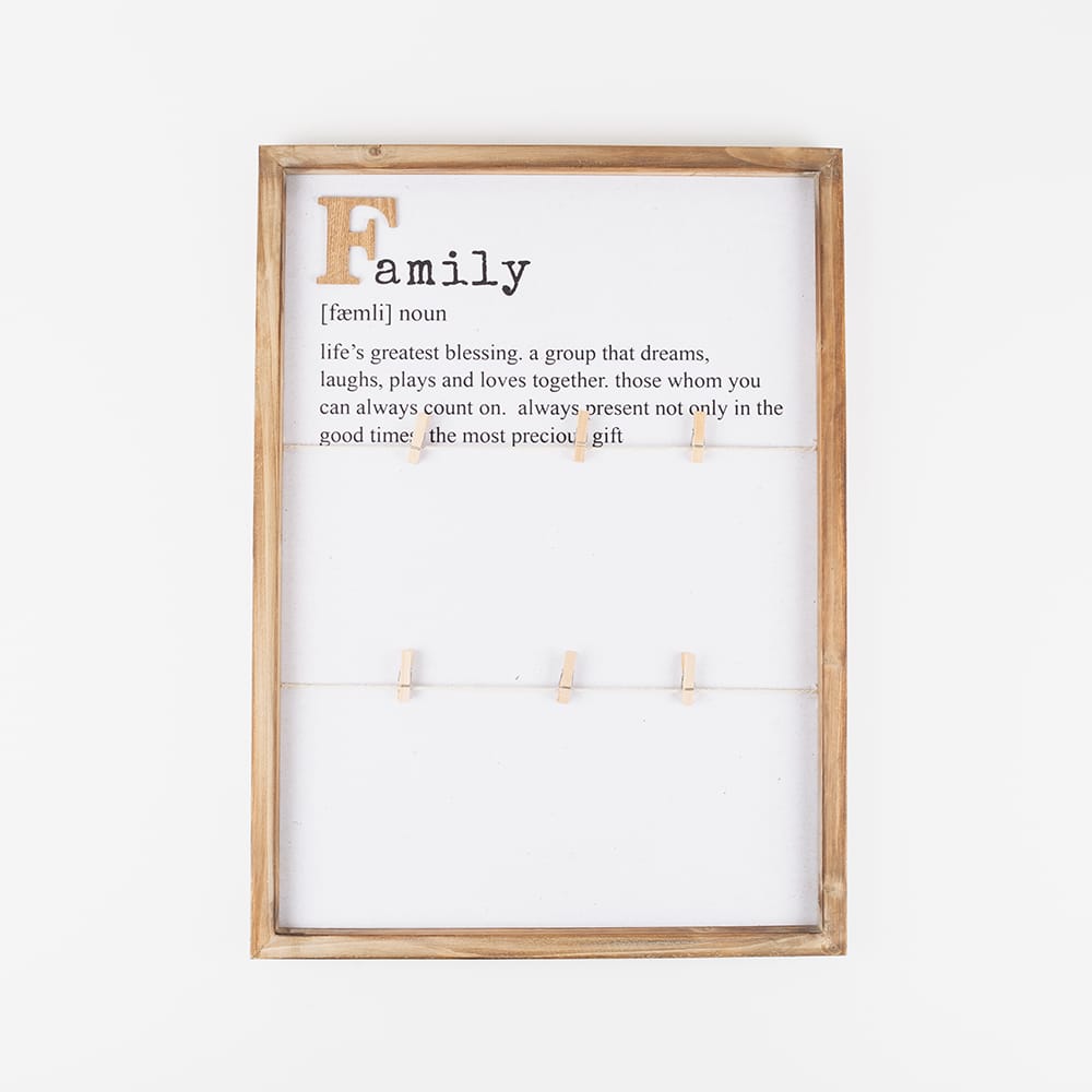 Marco de fotos con pinzas 40x55cm en varios modelos