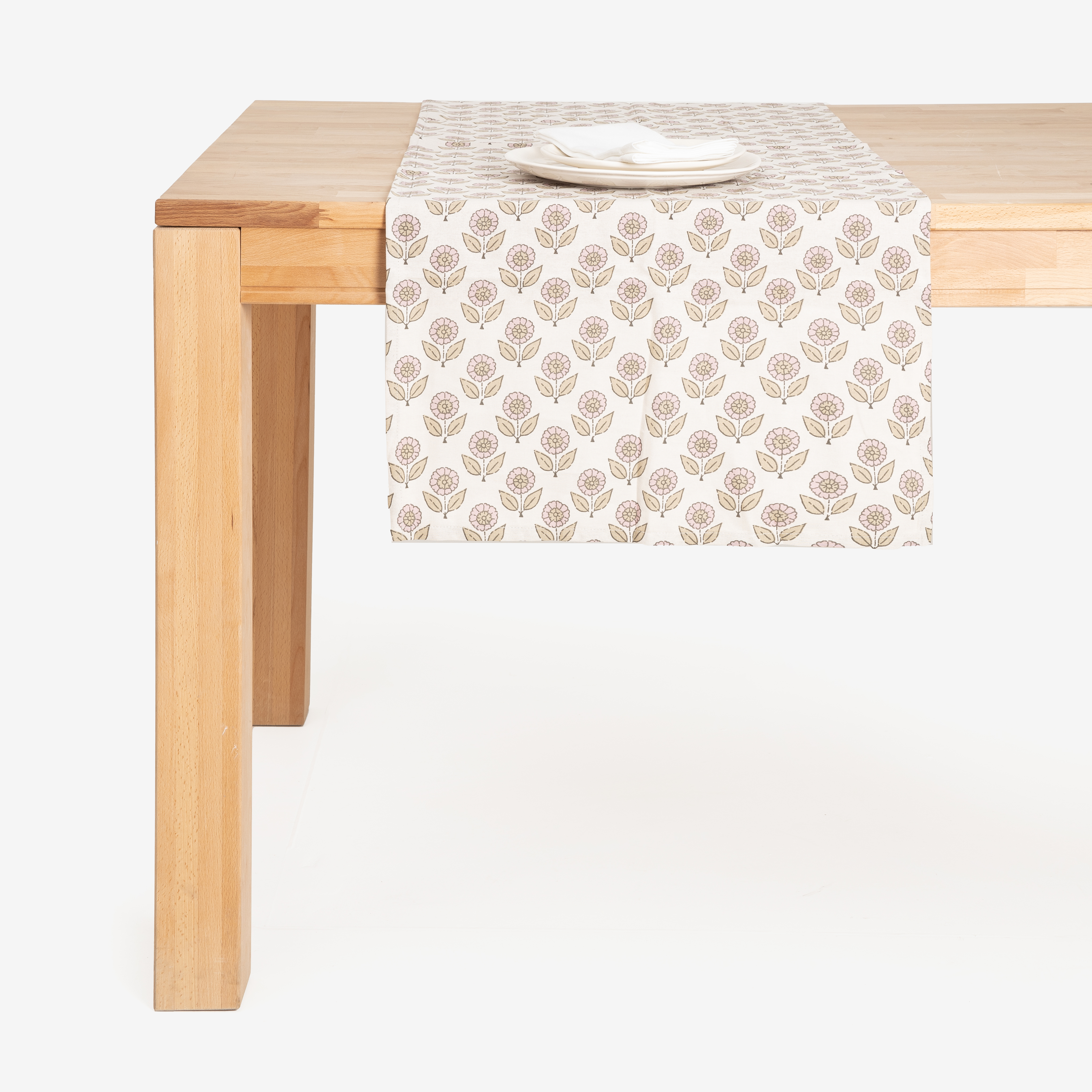 Camino de mesa de algod&oacute;n Gazania 50x150cm