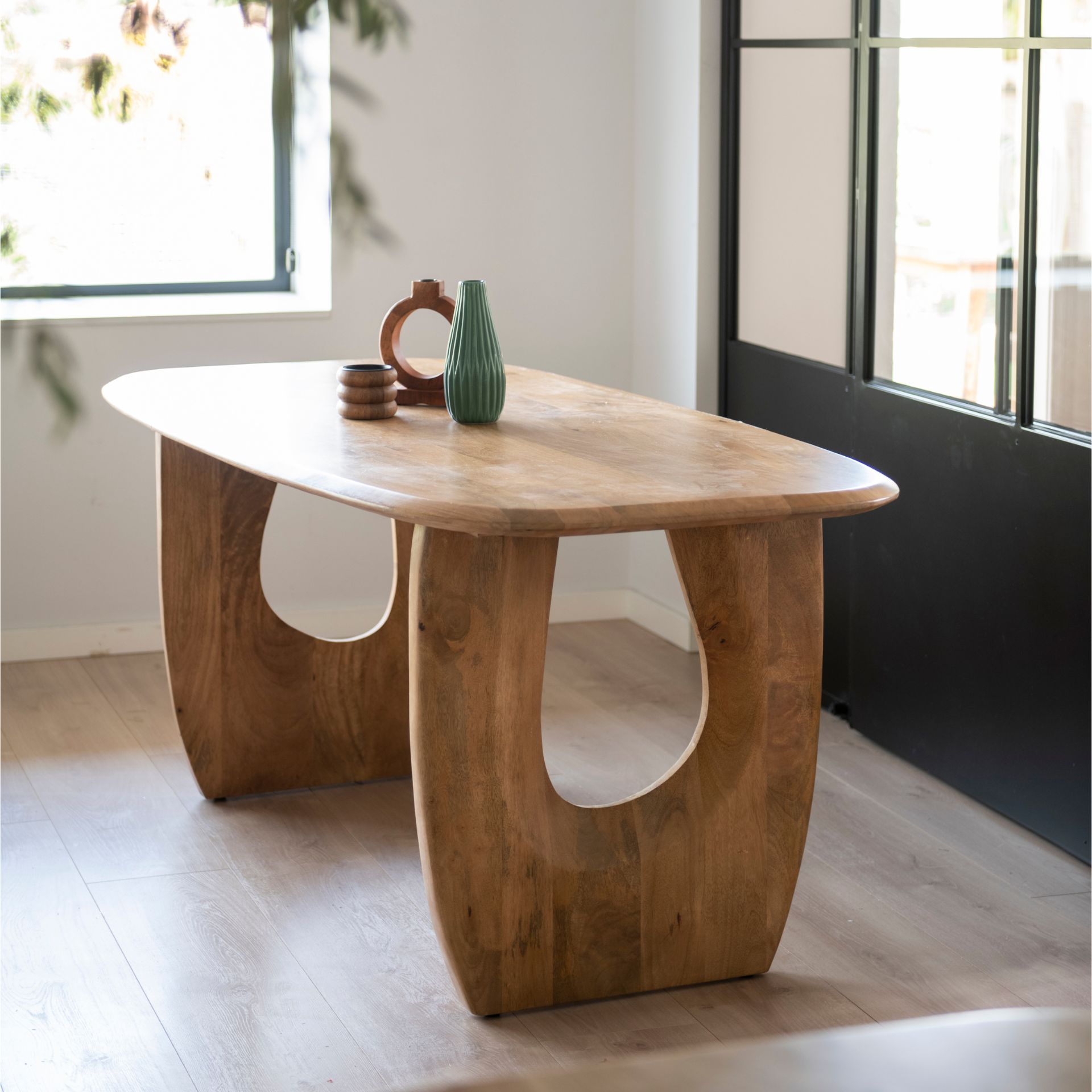 Mesa de comedor de madera de mango Aero 180x90x76cm Clau&Chloe