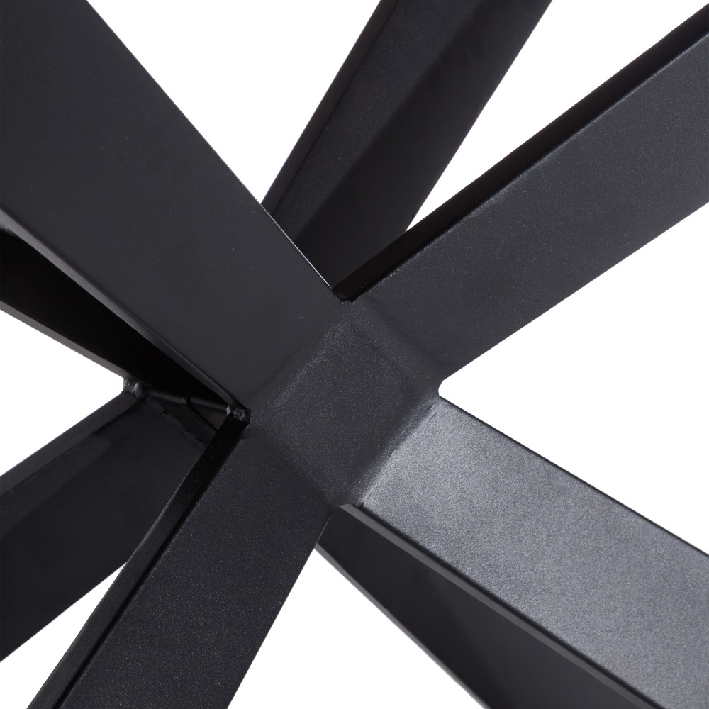 Mesa de comedor de madera MDF y metal 180x93x75cm