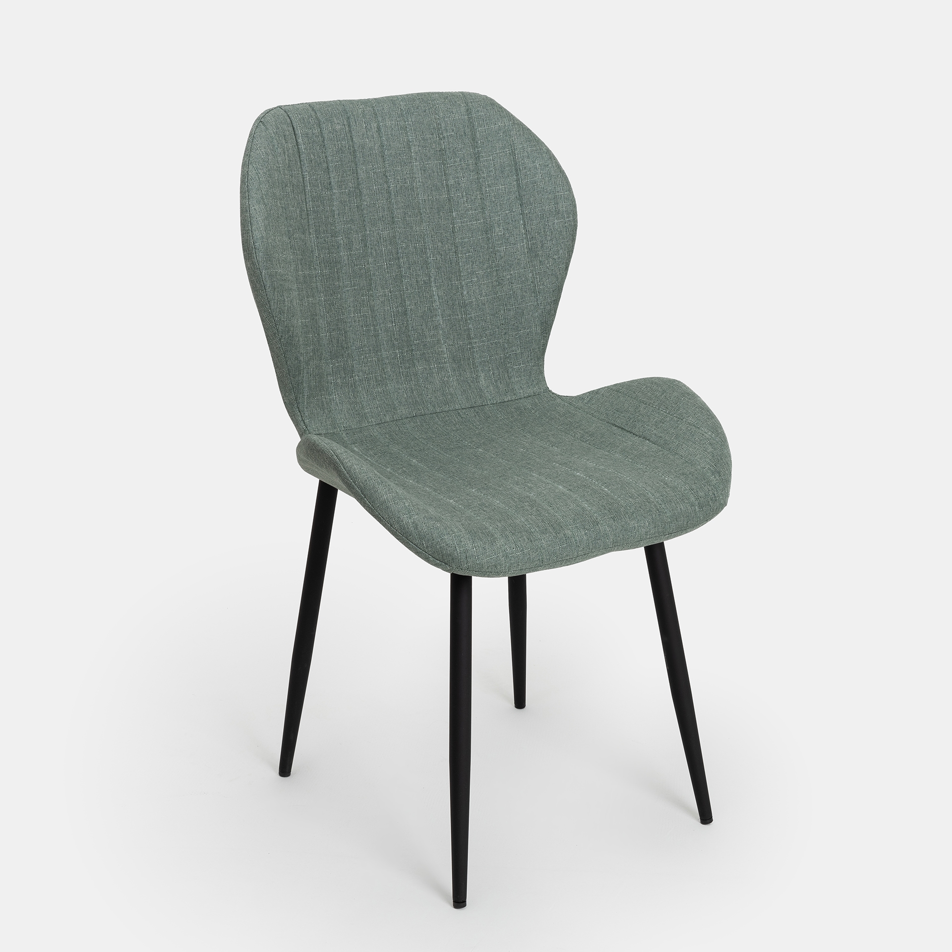 Silla de comedor verde Lydia 54x50x86cm Clau&Chloe